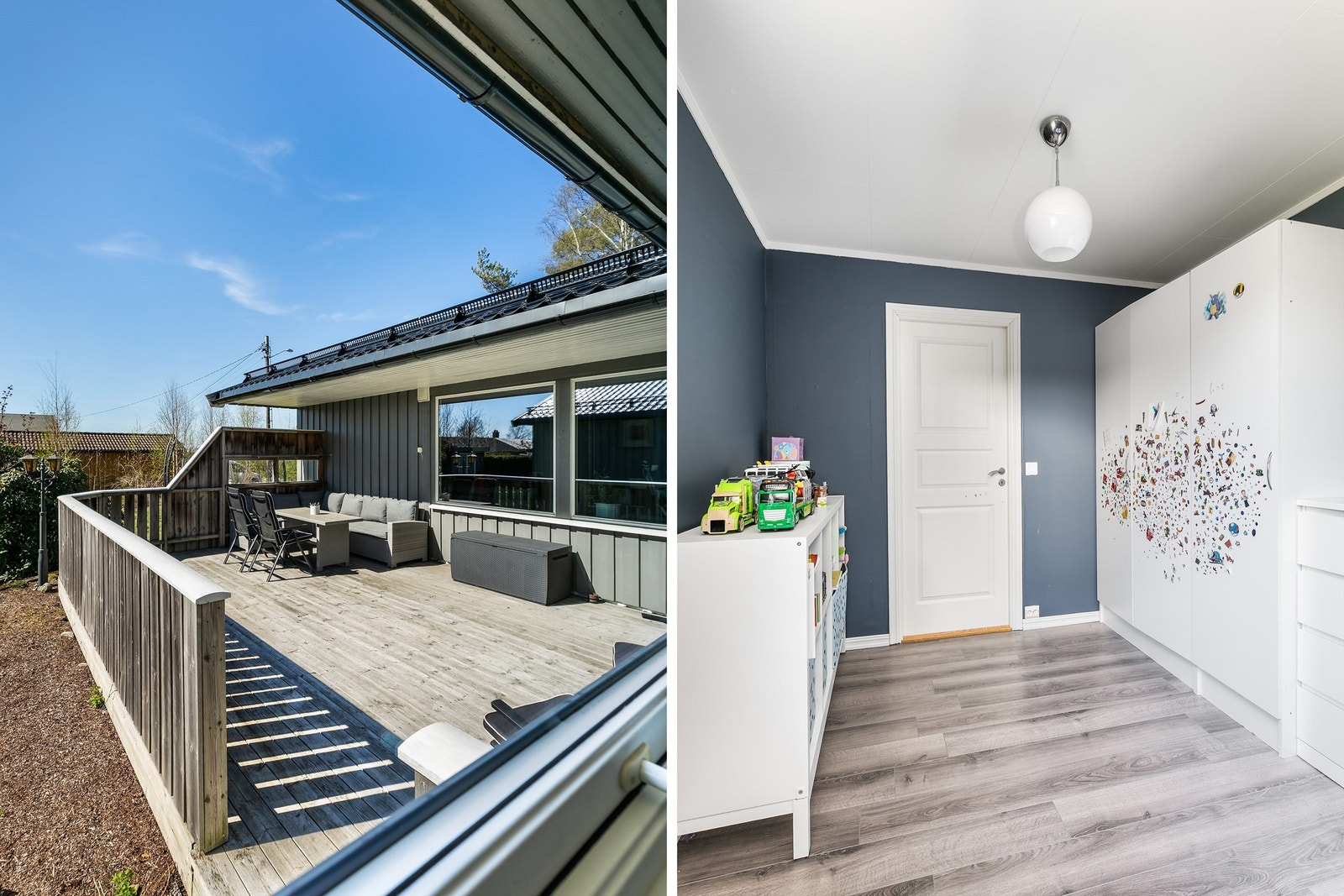 Soverommenes størrelser gir barna god plass til lek og opphold i egne omgivelser. Galleribilde
