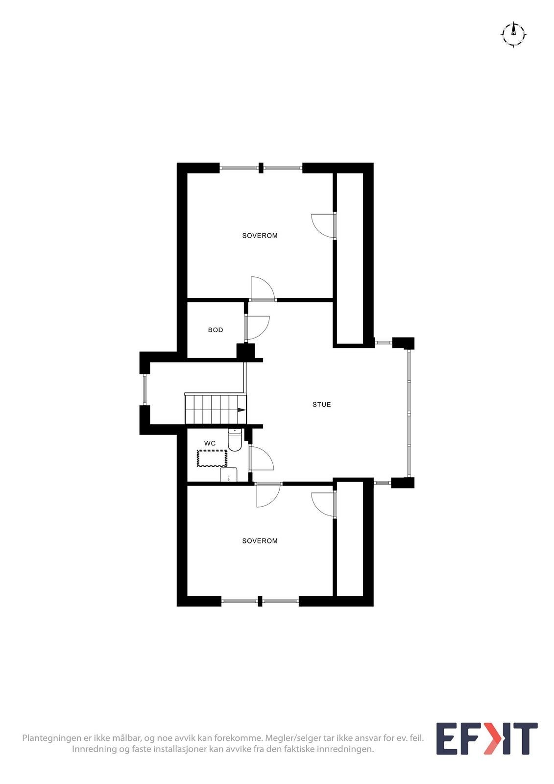 Plantegning 2. etasje Galleribilde