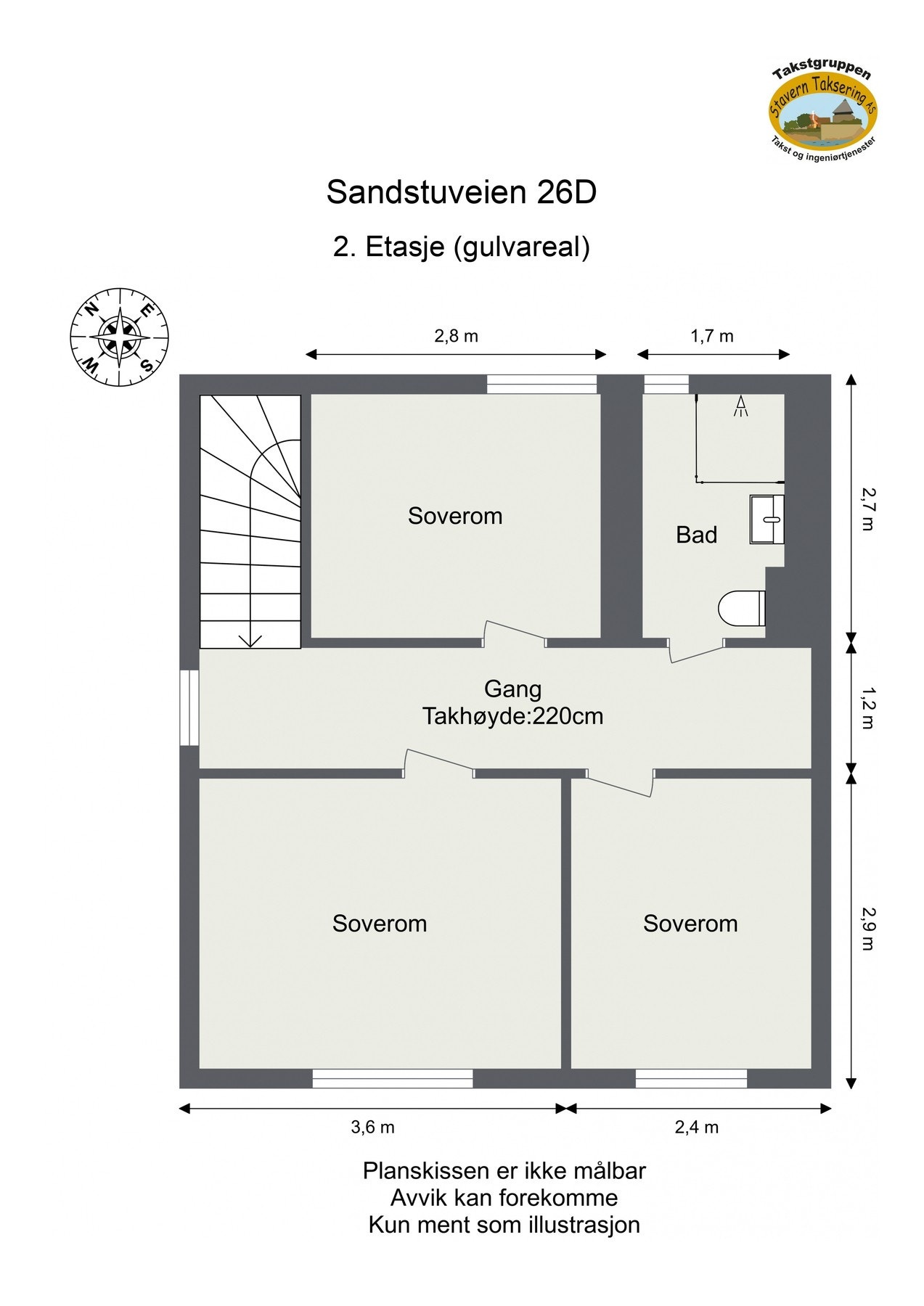 Plantegning 2. etasje Galleribilde