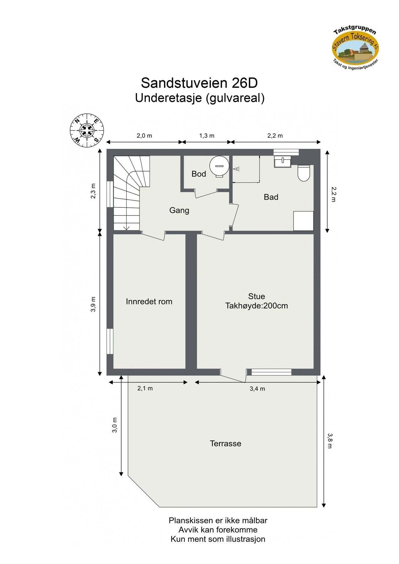 Plantegning underetasje Galleribilde