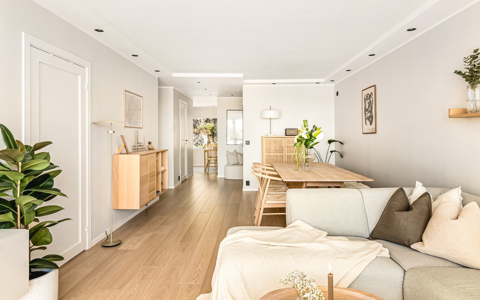 Stuen måler hele 26,7 m². Galleribilde