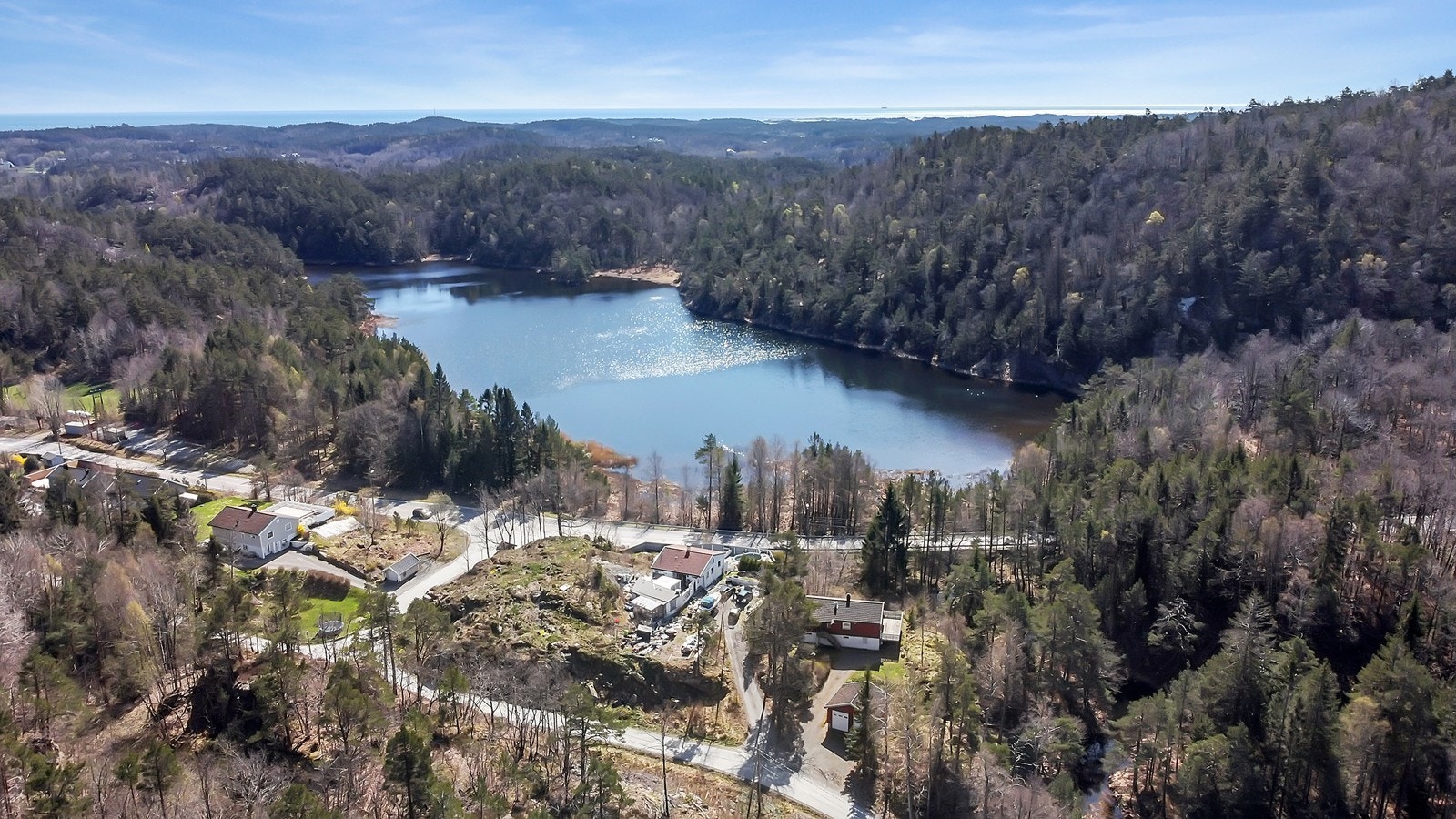 Flotte omgivelser i form av natur og vann Galleribilde