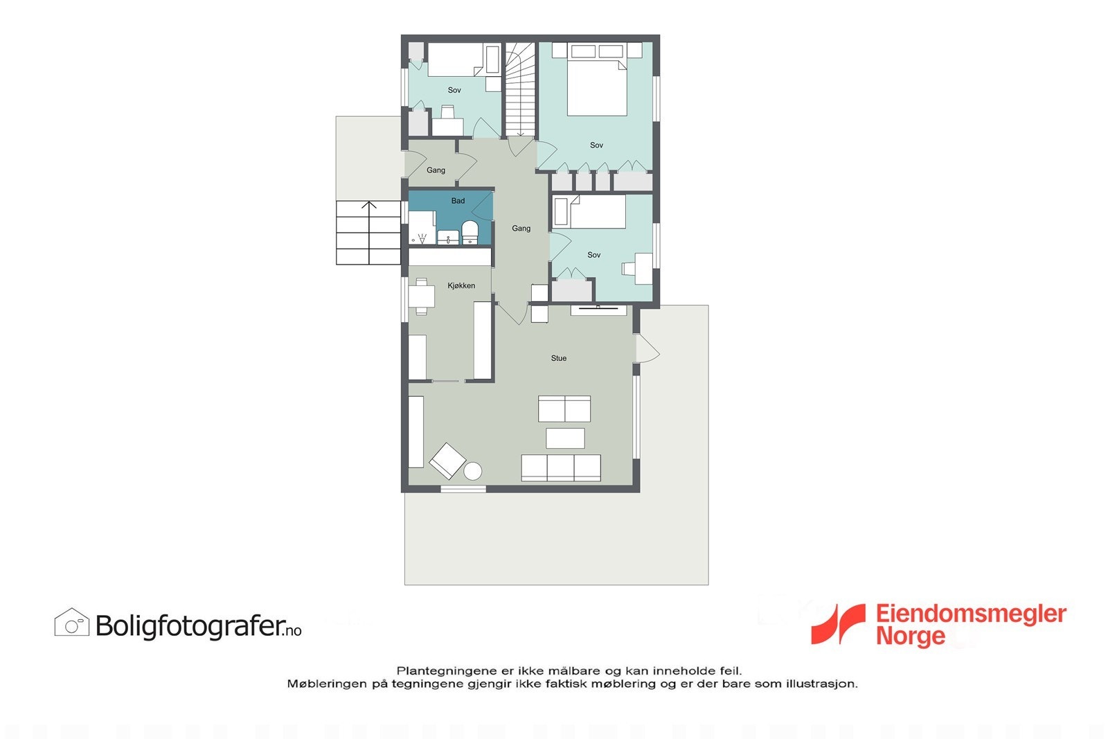 Plantegning 1.etg Galleribilde