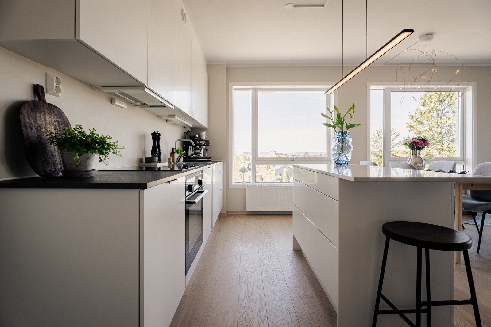 Kjøkkenventilator med avtrekk ut. Galleribilde