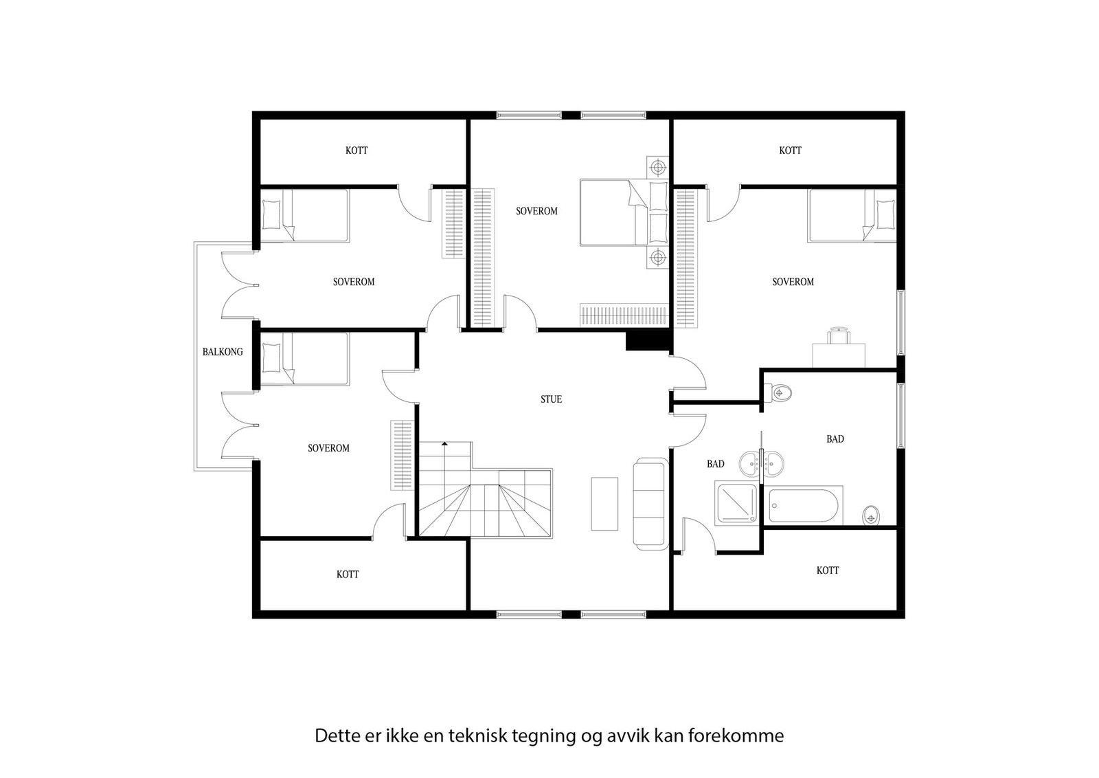 Plantegning 2. etasje Galleribilde