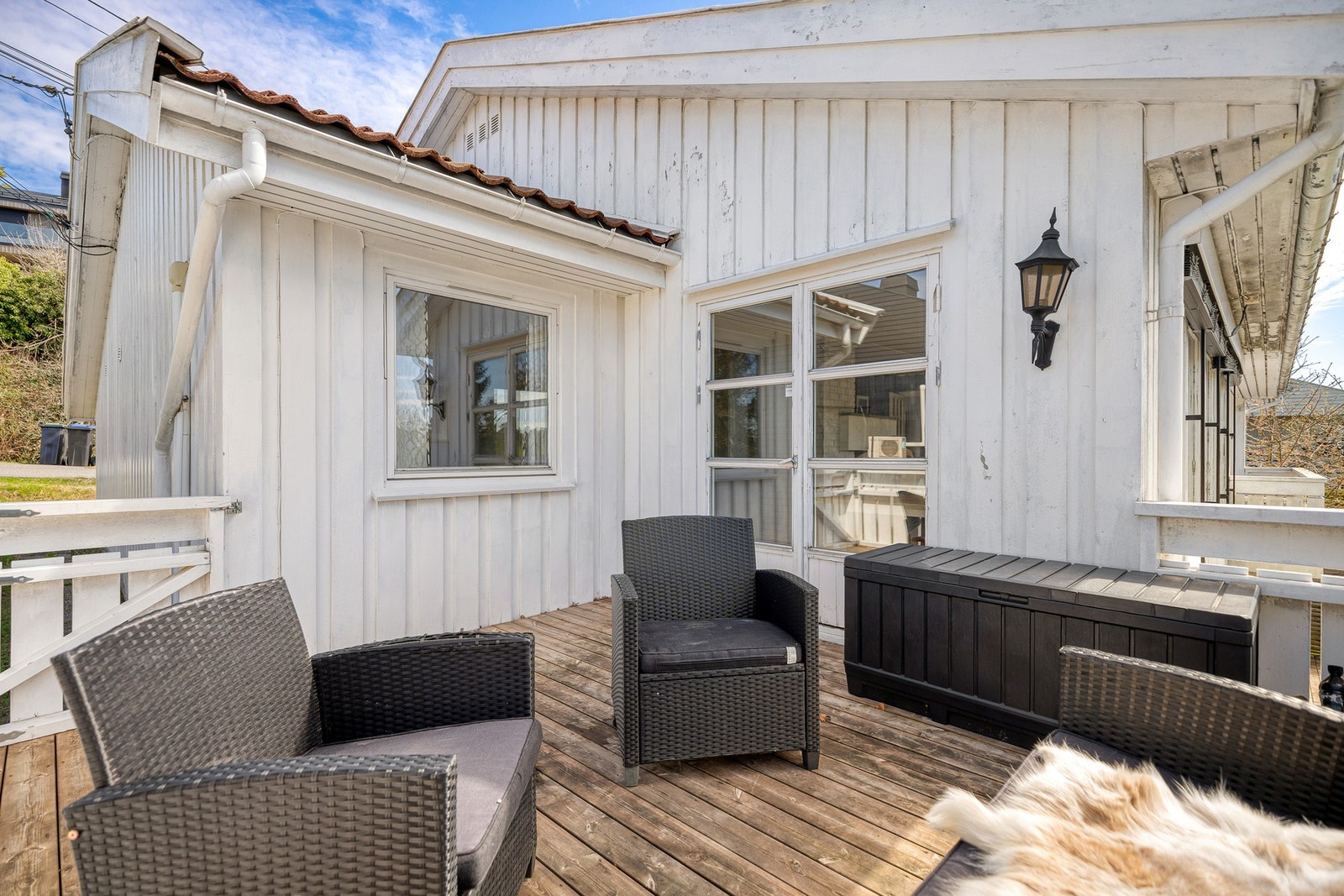 Fin terrasse mot nordvest med gode solforhold Galleribilde