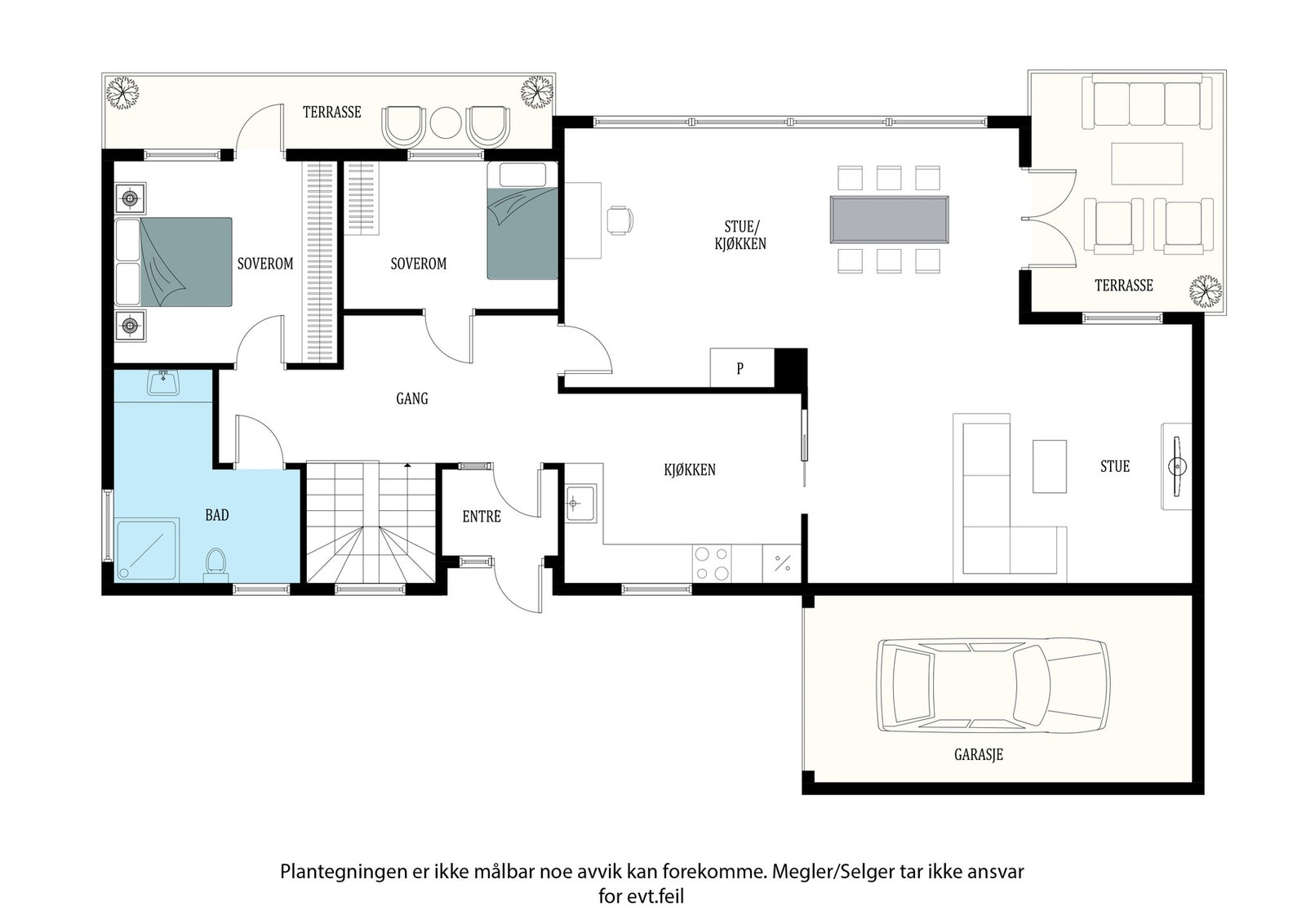 Plantegning hovedetasje Galleribilde