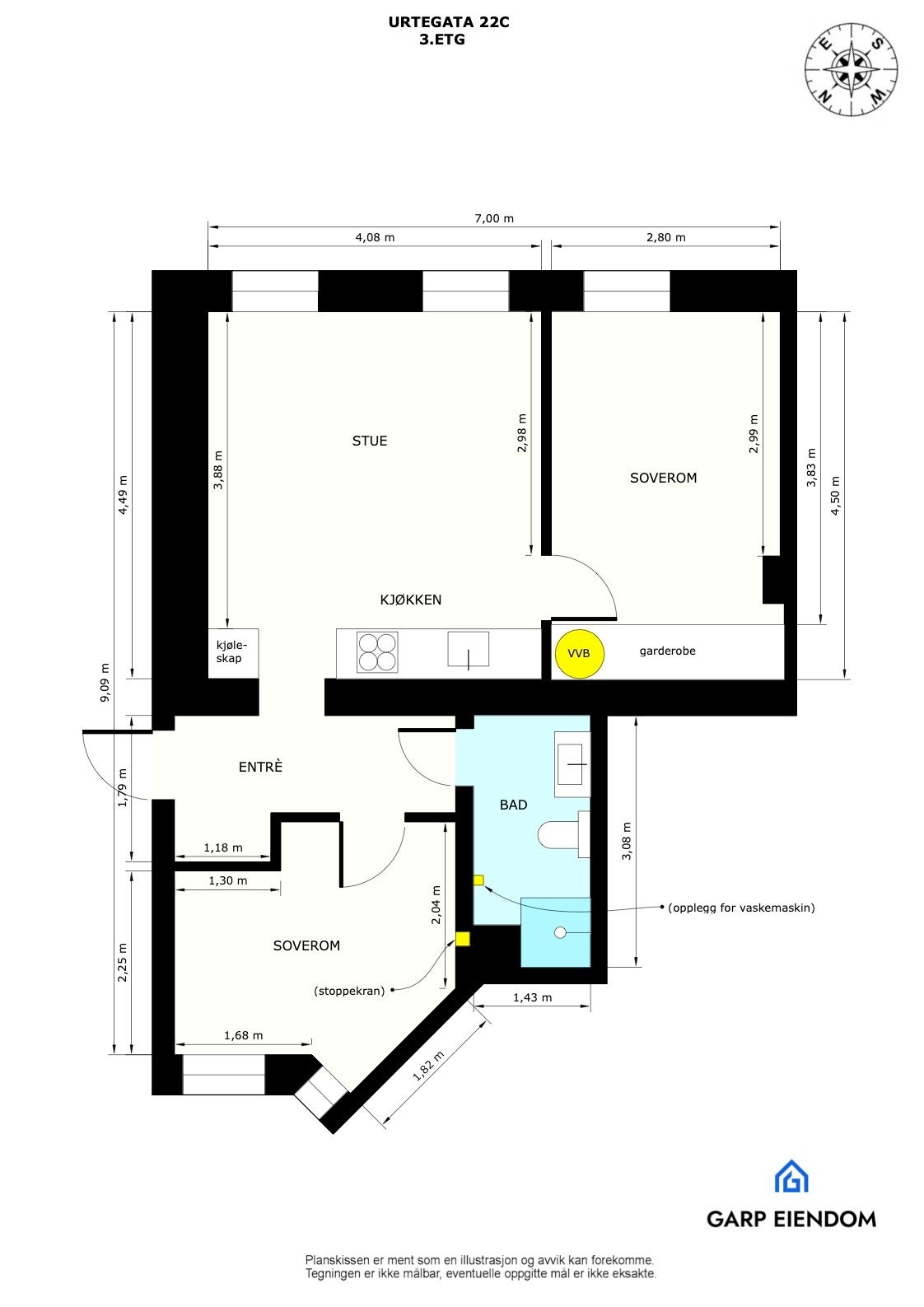 Plantegning Galleribilde