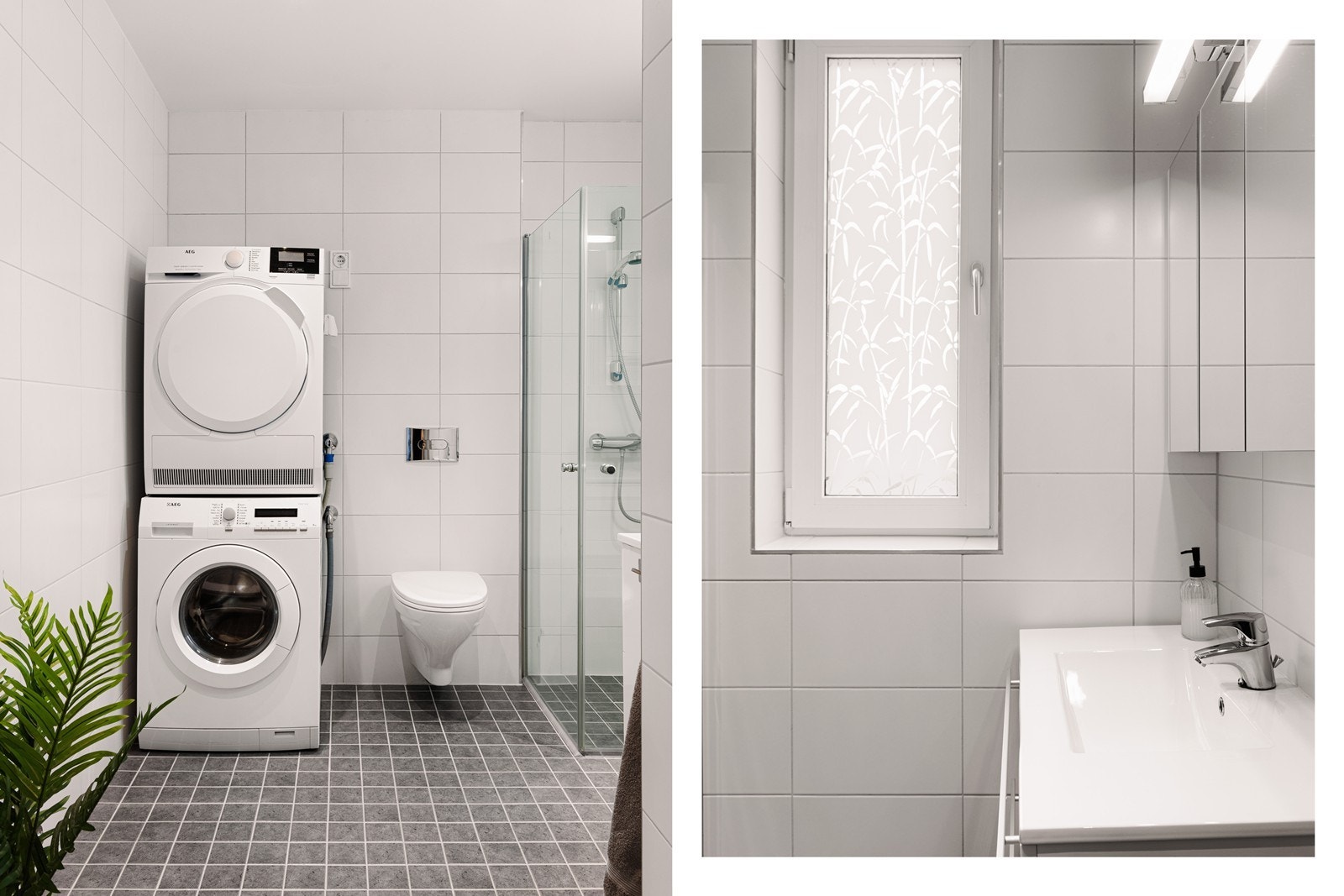 På badet er det plastsluk og smøremembran med dokumentert utførelse og balansert ventilasjon. Galleribilde
