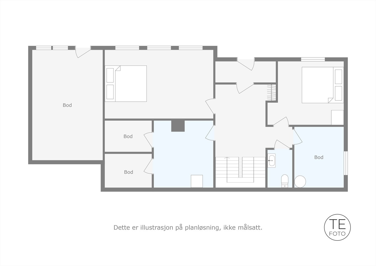 Plantegning for 1.etasje Galleribilde