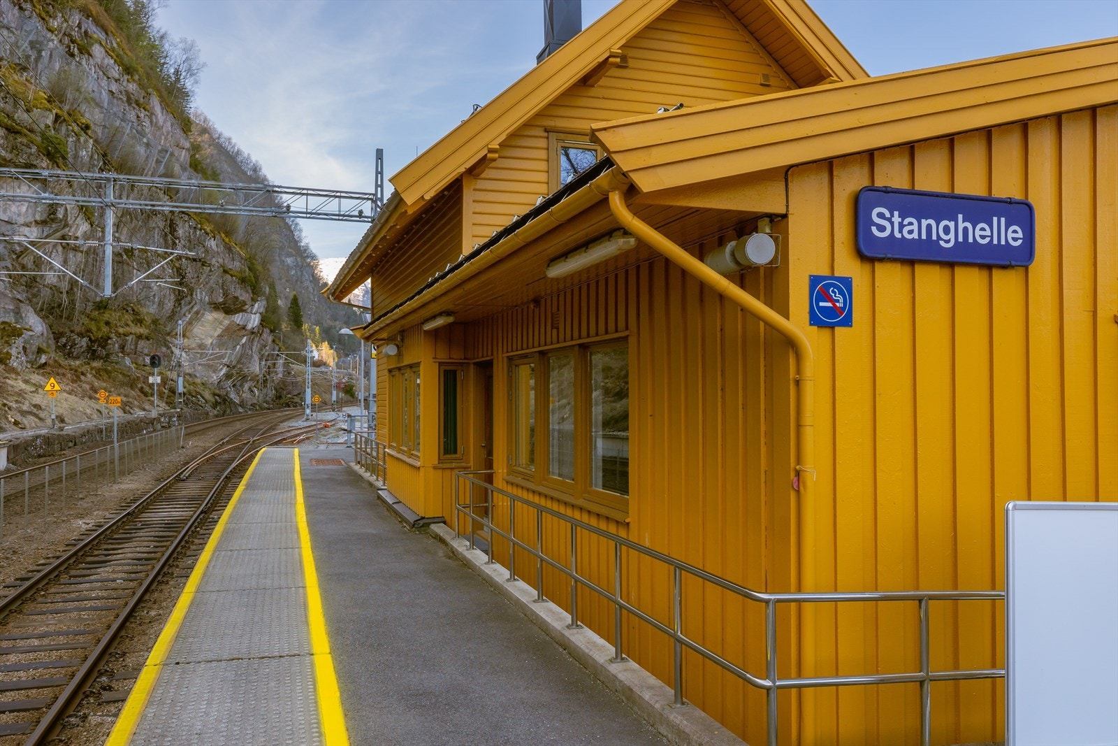 Nærområdet - Jernbanestasjonen på Stanghelle Galleribilde