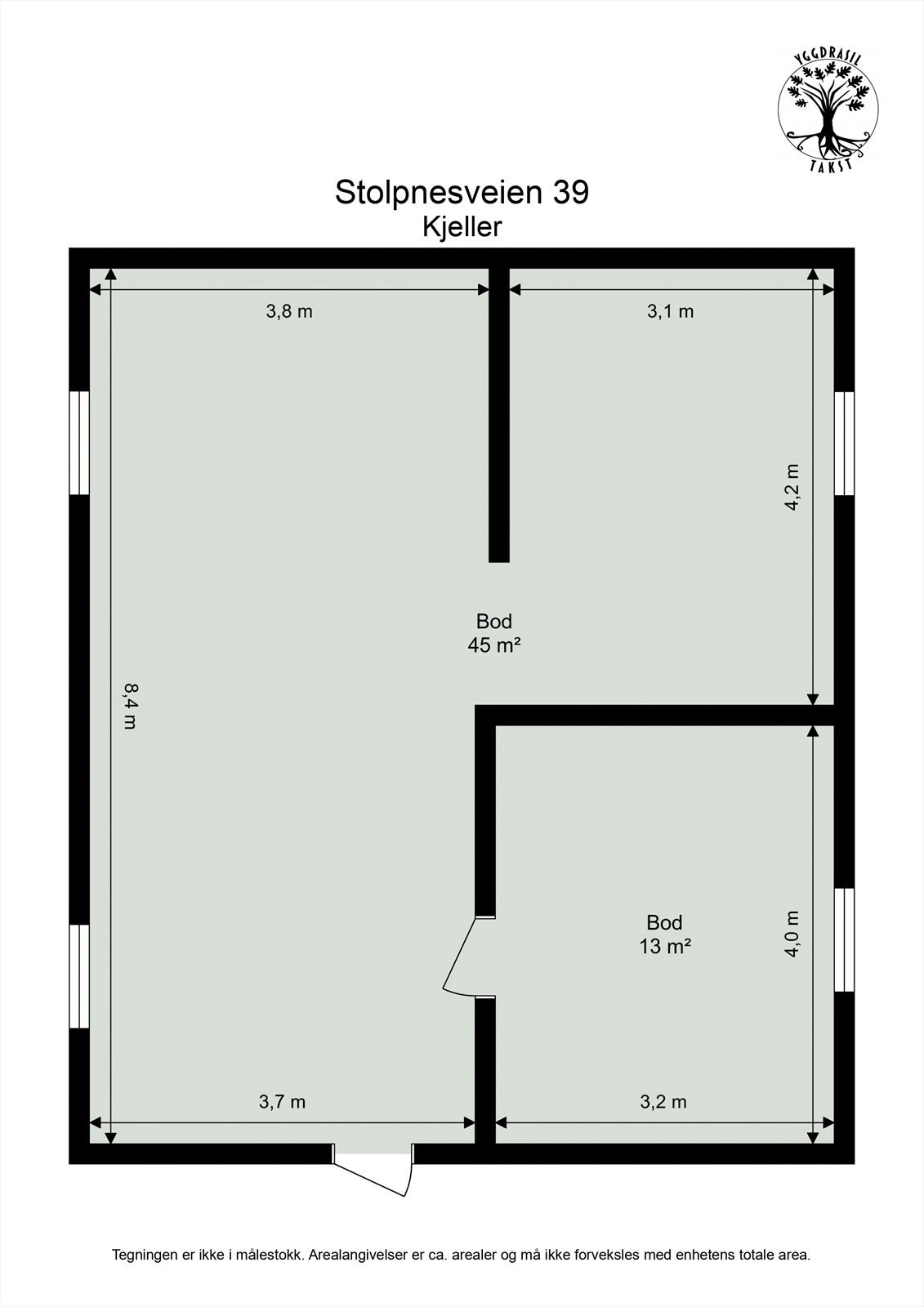 Plantegning kjeller Galleribilde