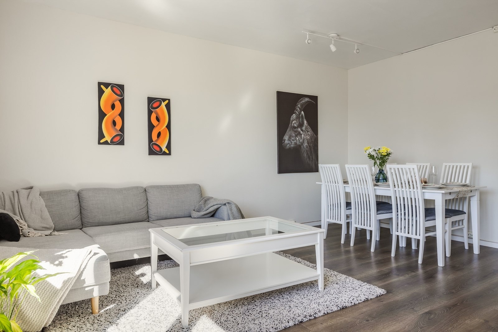 Det er også plass for spisestuebord i stua. Galleribilde