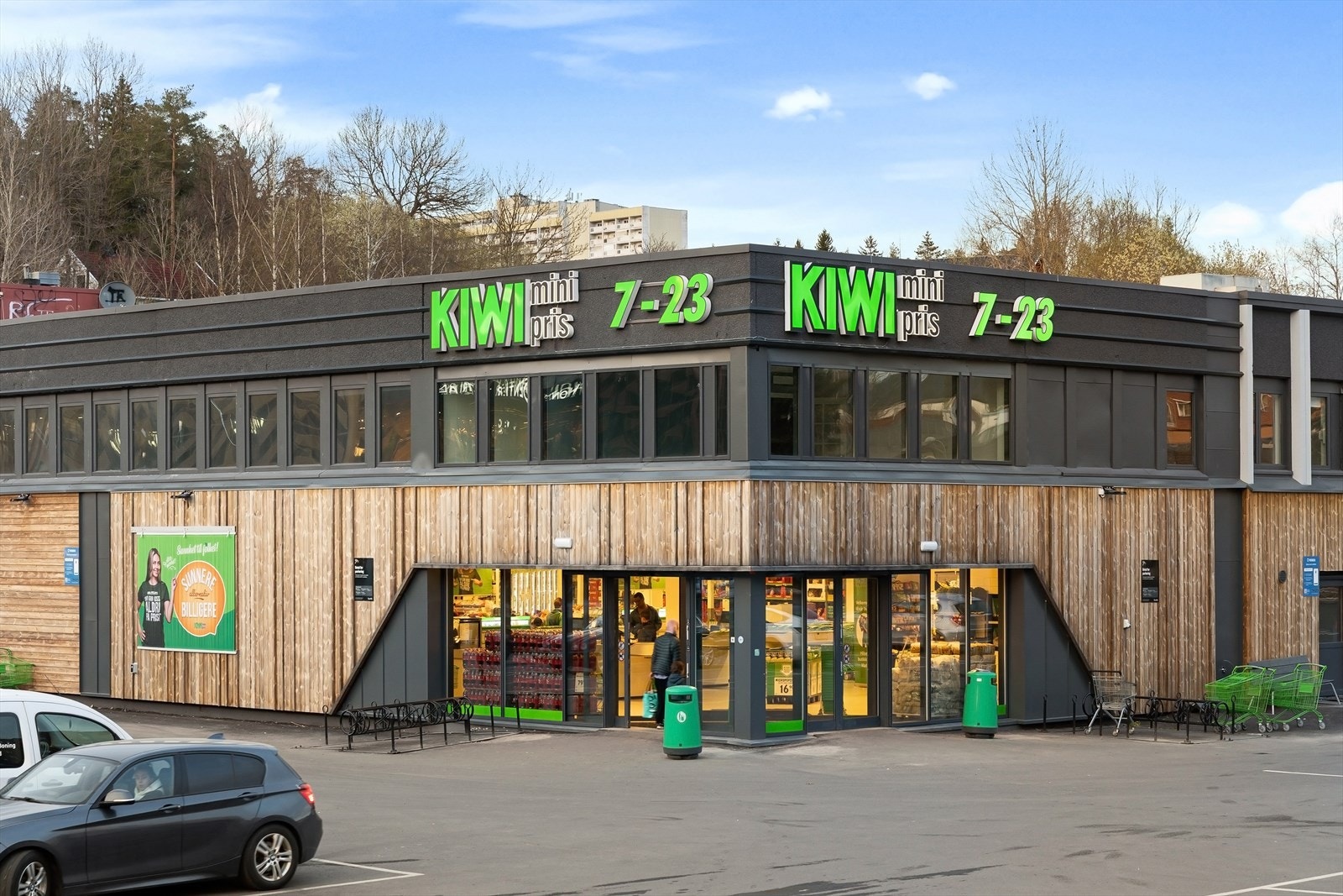 Kort gåavstand til Kiwi. Galleribilde
