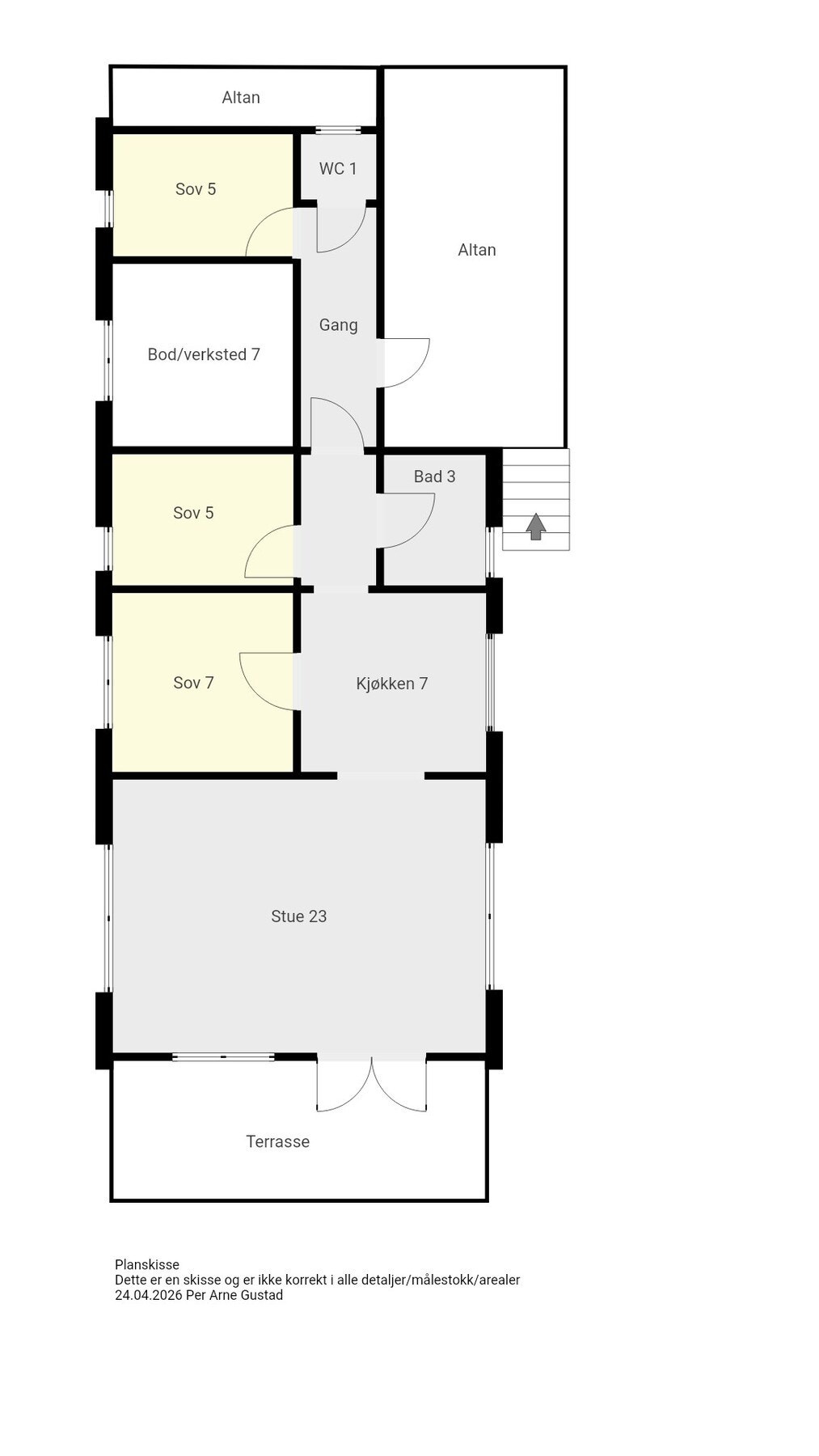 Planskisse Galleribilde