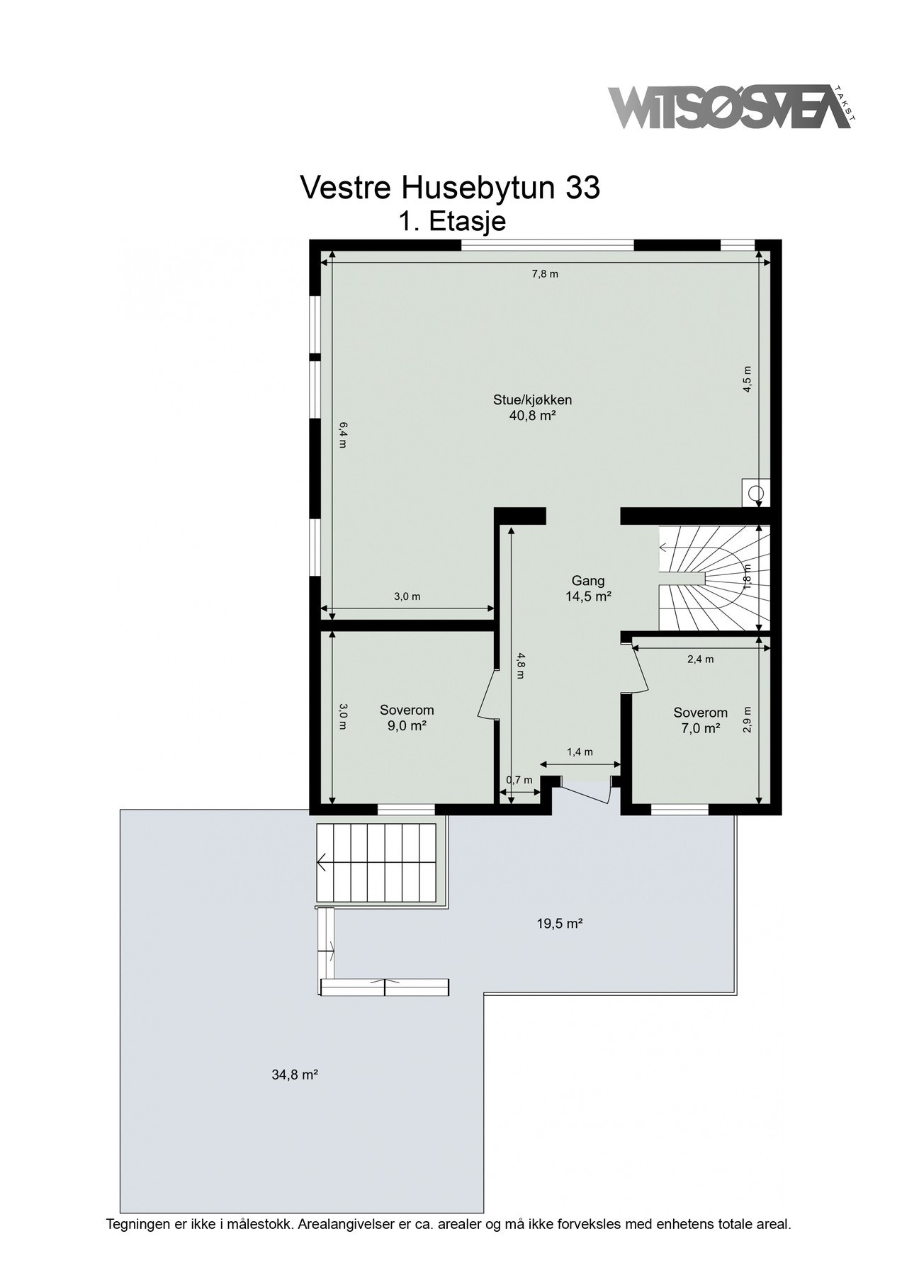 Planskisse 1. etasje Galleribilde