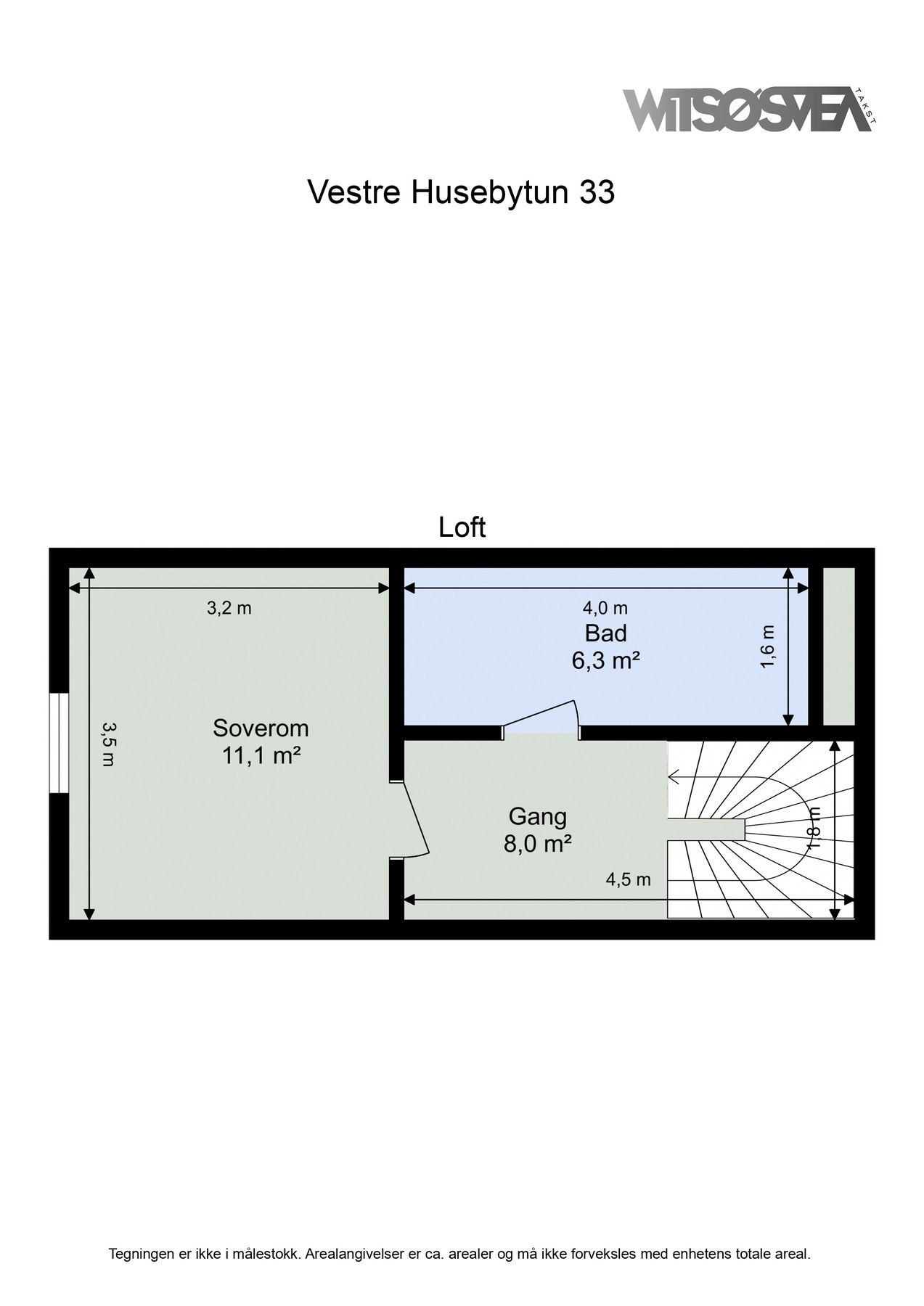 Planskisse loft Galleribilde