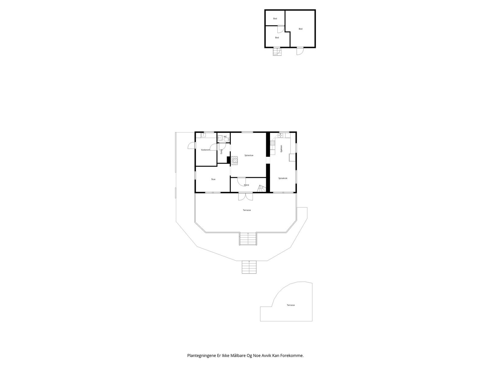 Plantegning 1. etasje Galleribilde