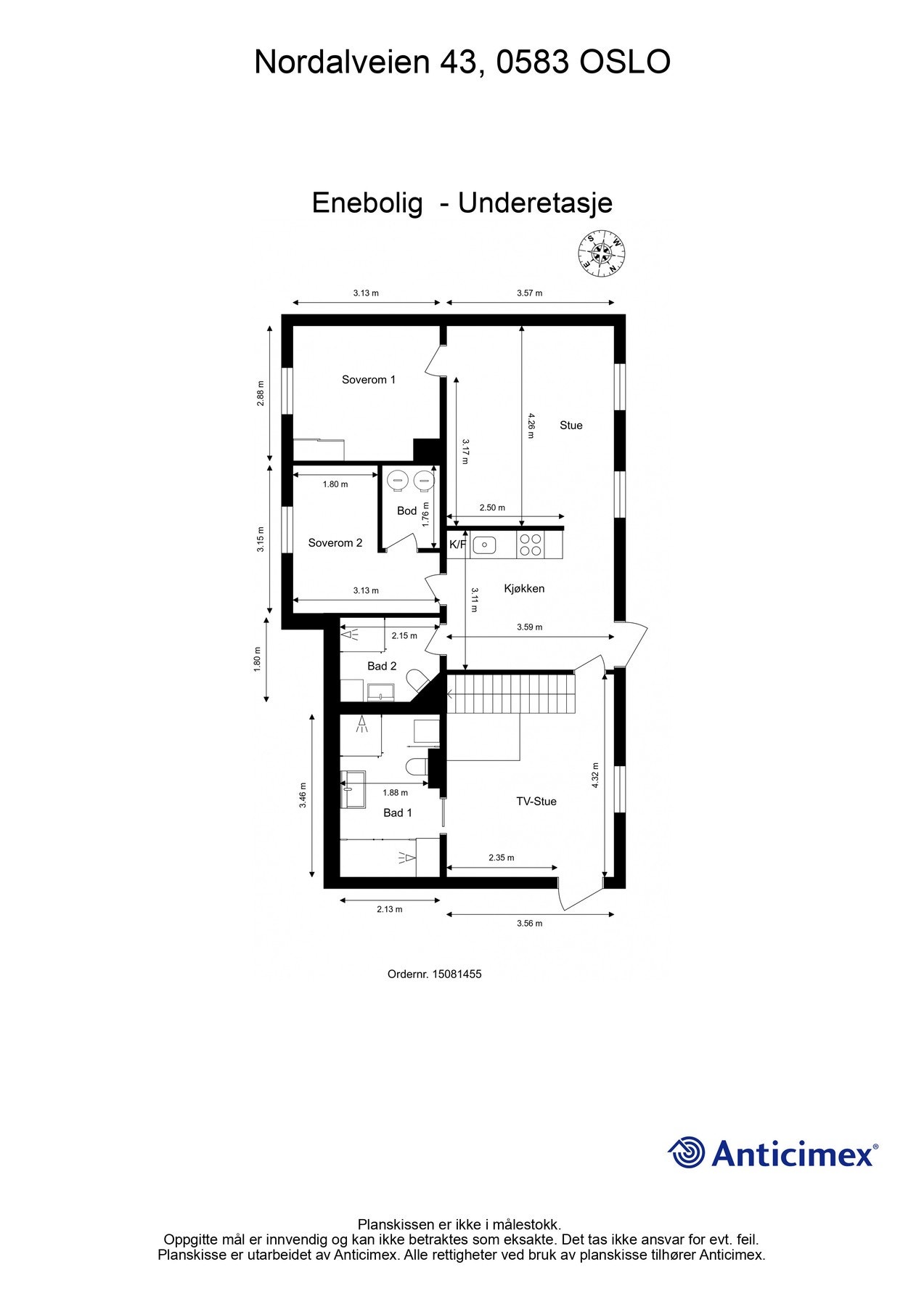 Underetg. plantegning. Galleribilde