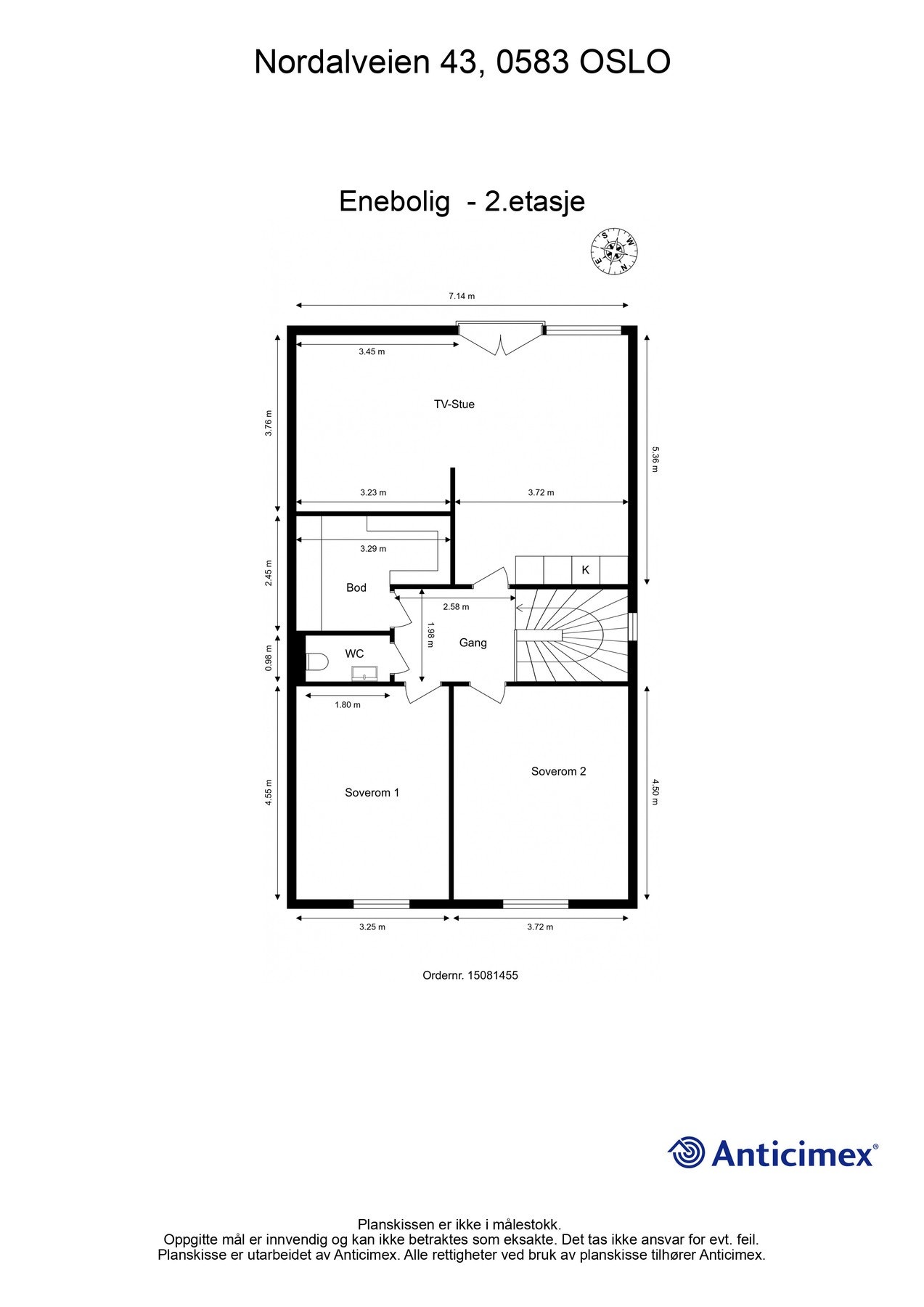 2. etg plantegning. Galleribilde