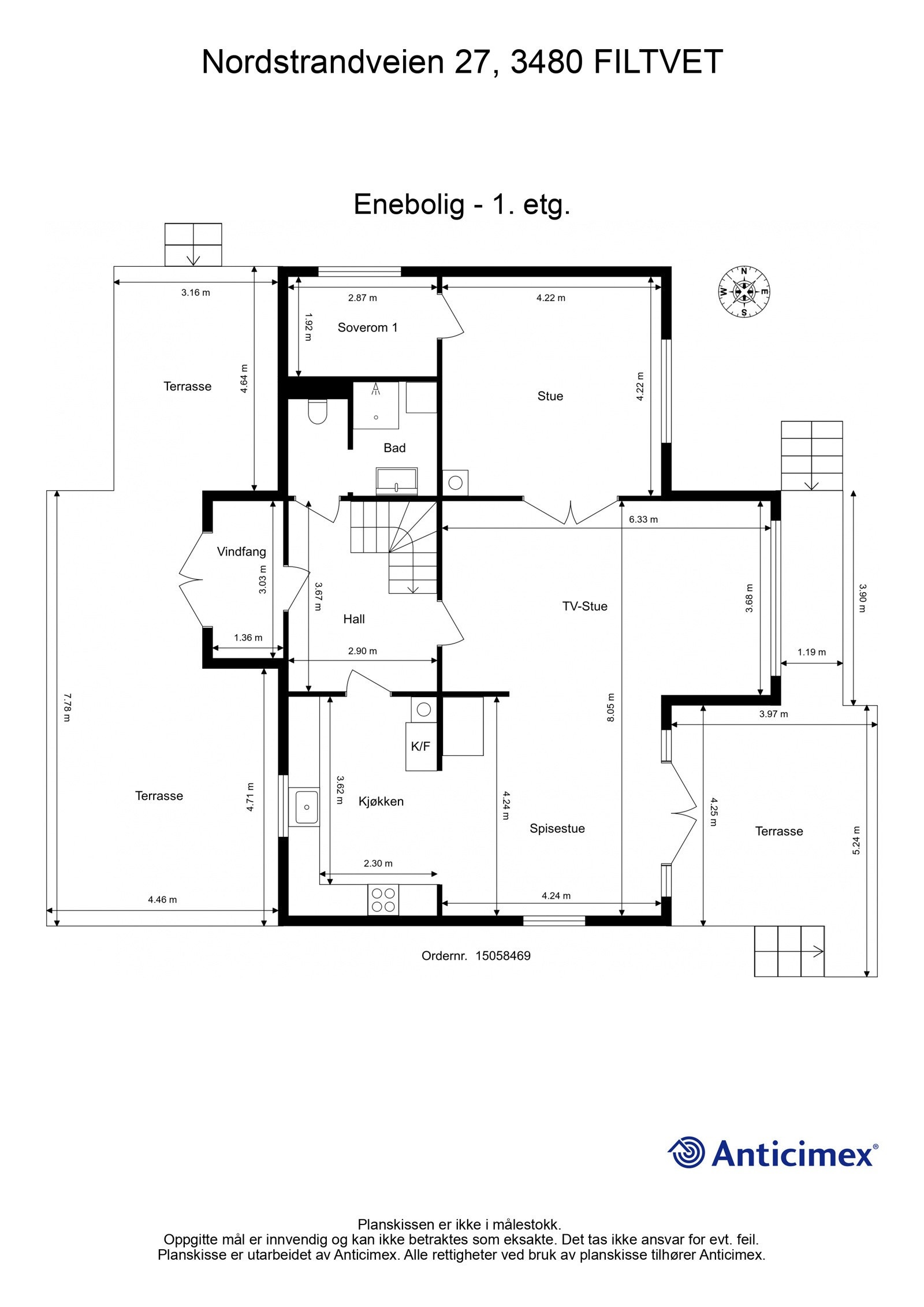 Plantegning 1.etasje Galleribilde