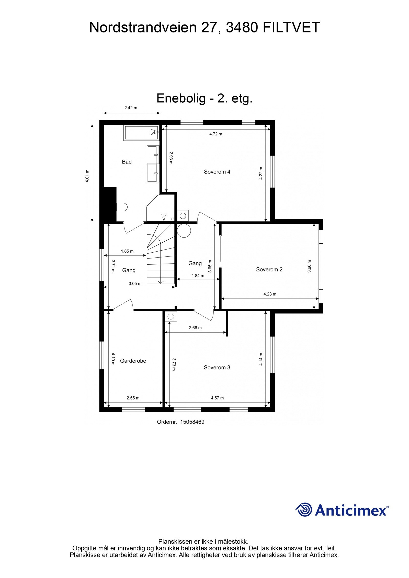 Plantegning 2.etasje Galleribilde