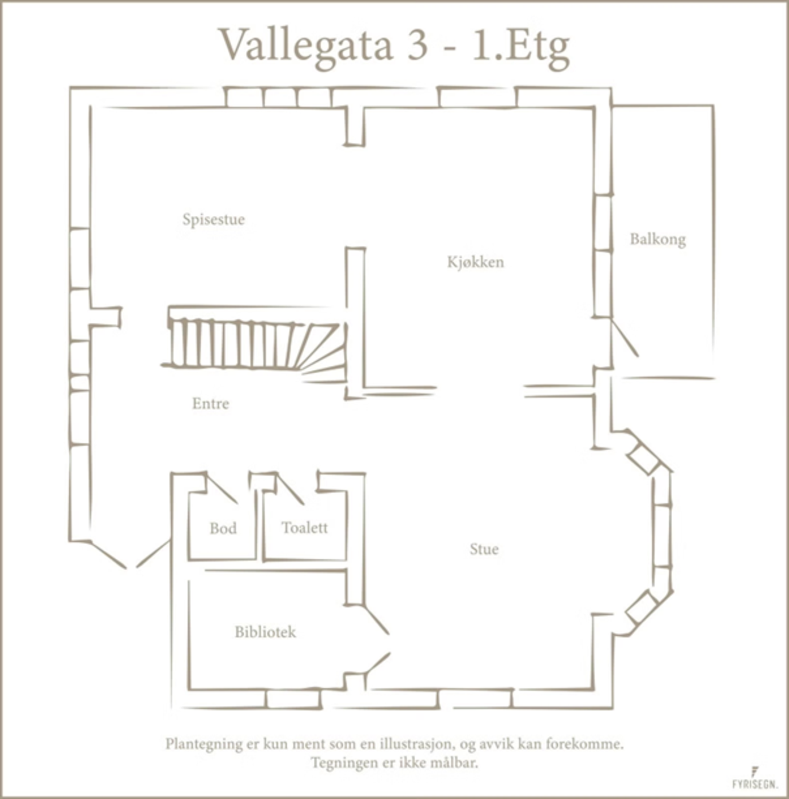 Plantegning 1.etasje. Galleribilde
