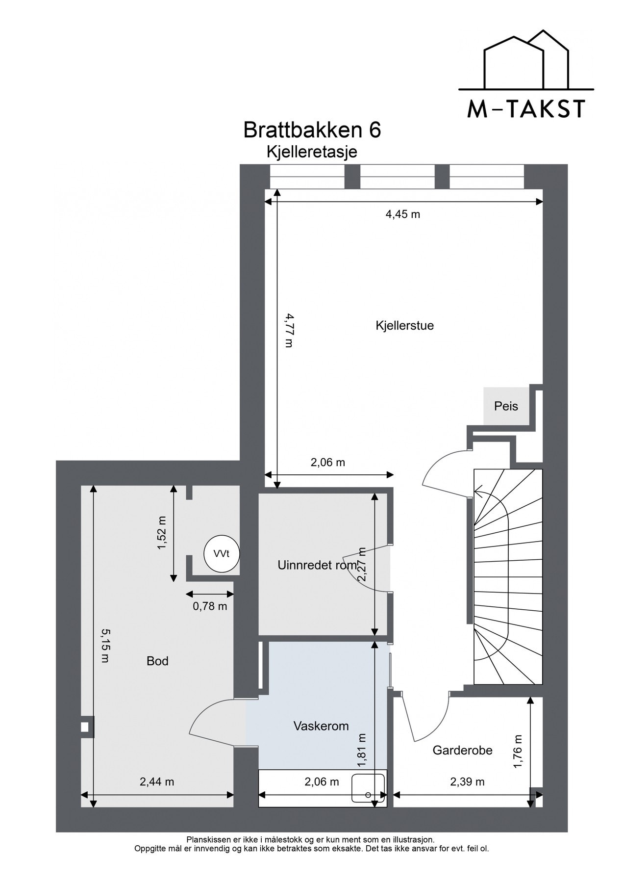 Plantegning - Kjelleretasje Galleribilde