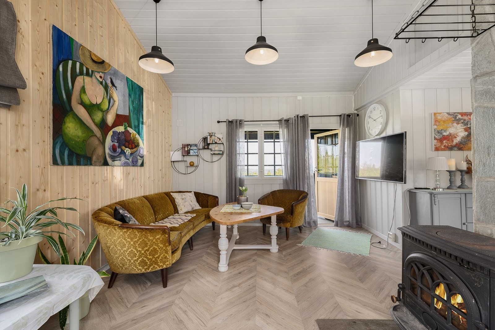 Stuen har utgang til en 13 m² stor veranda. Galleribilde