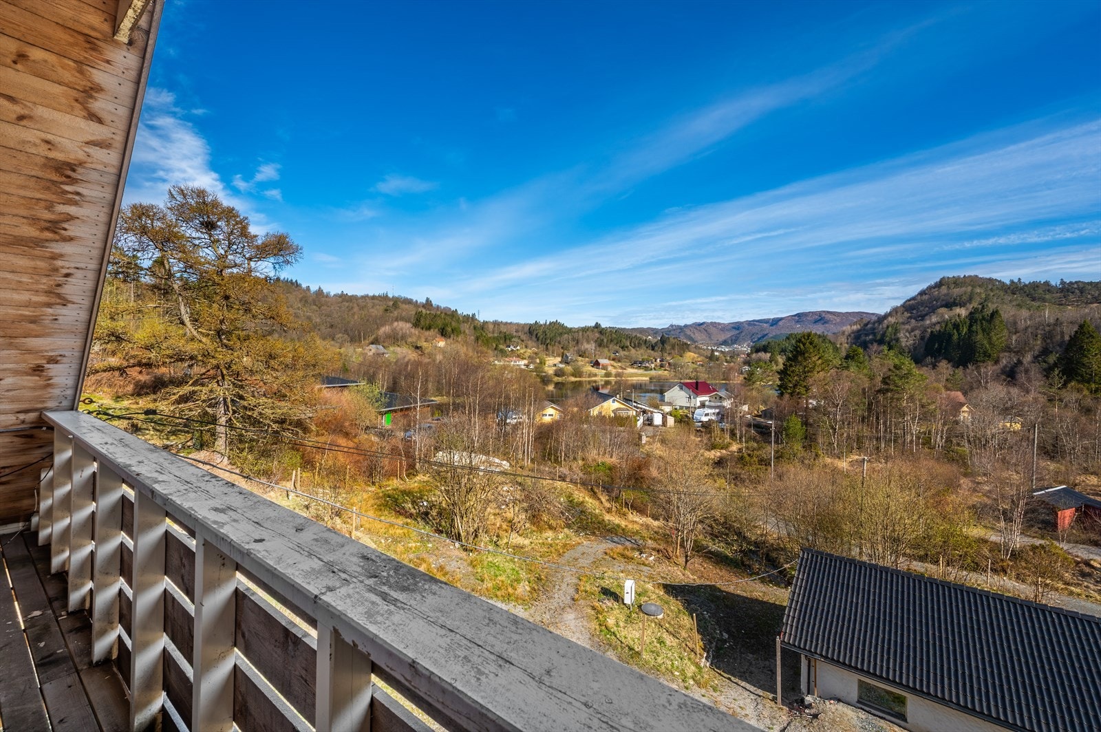 Balkongen gir en privat liten uteplass i loftsetasjen. Galleribilde