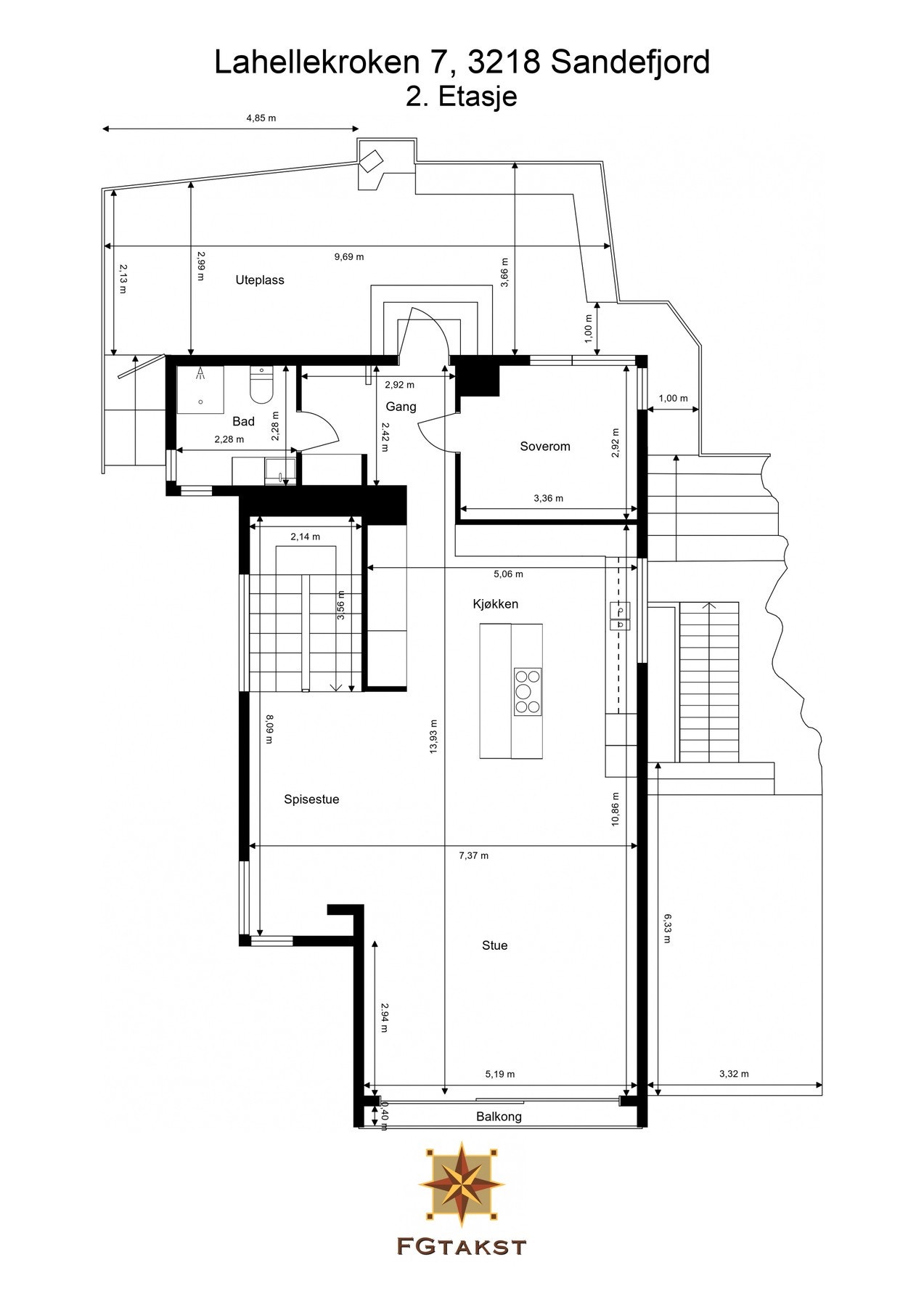 Planløsning 2.etasje Galleribilde