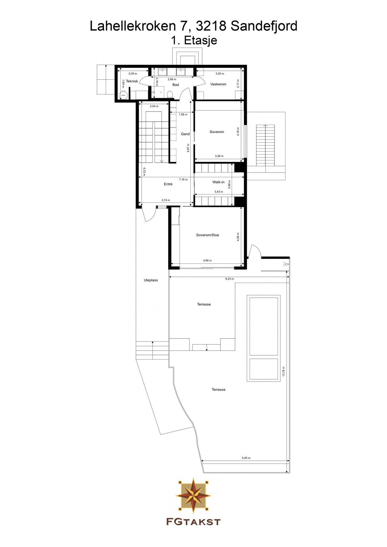 Planløsning 1.etasje Galleribilde