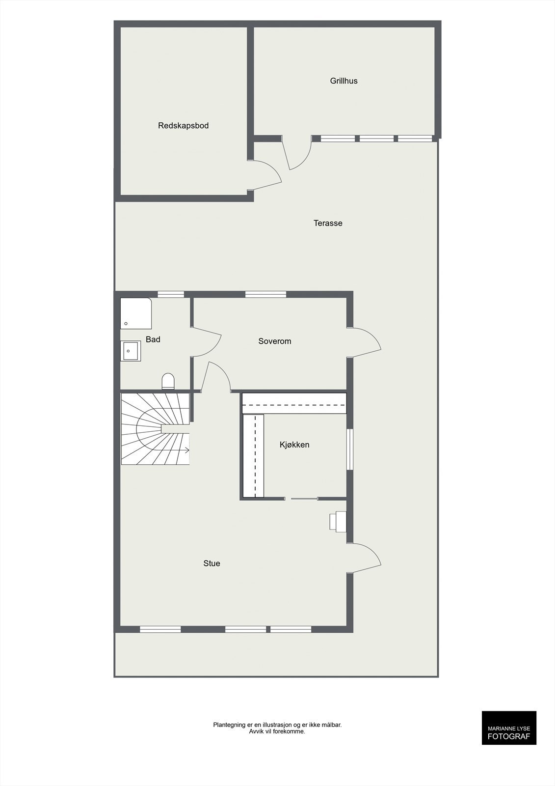Plantegning 2.etasje Galleribilde