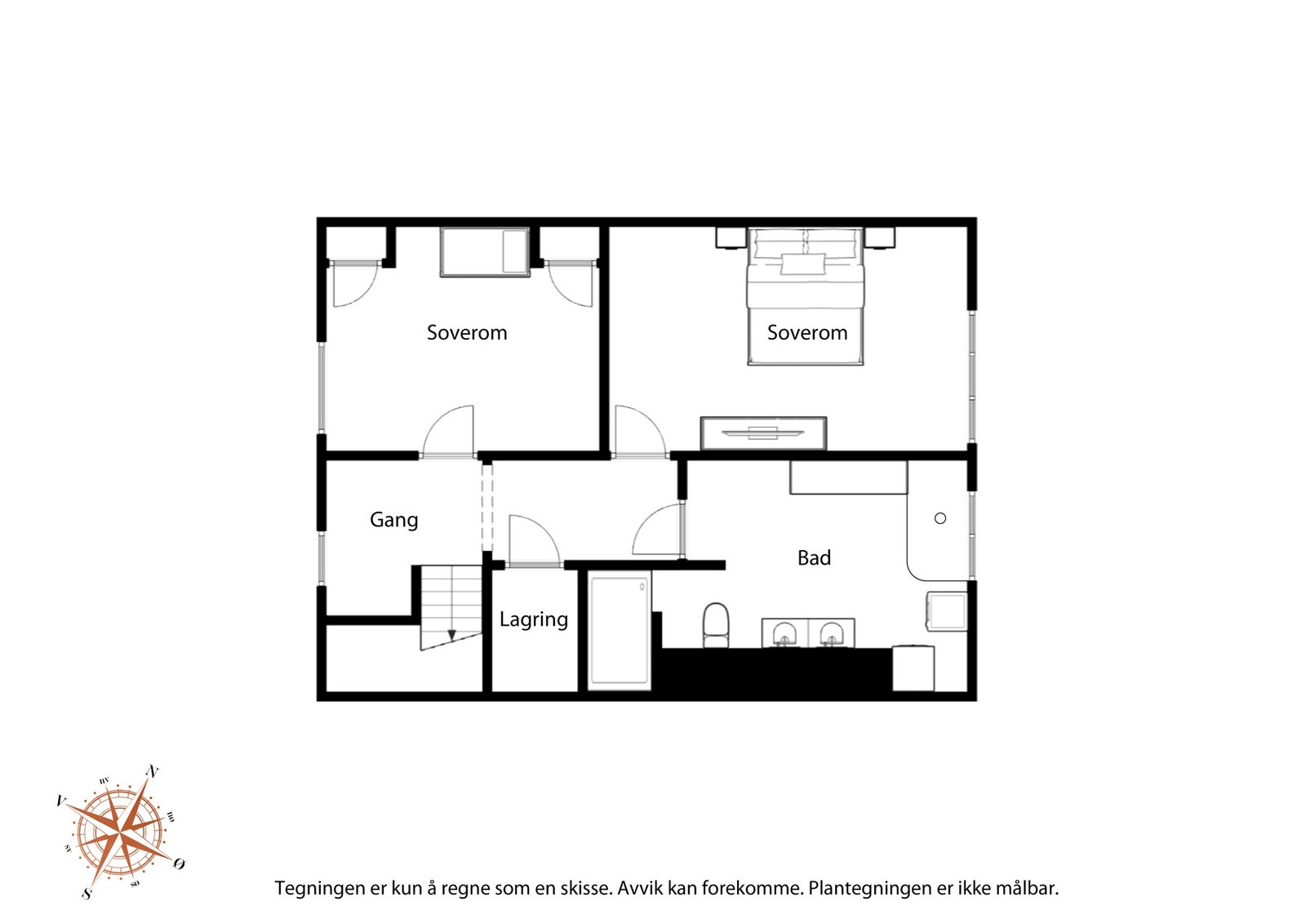 Plantegning 2.etg. Galleribilde