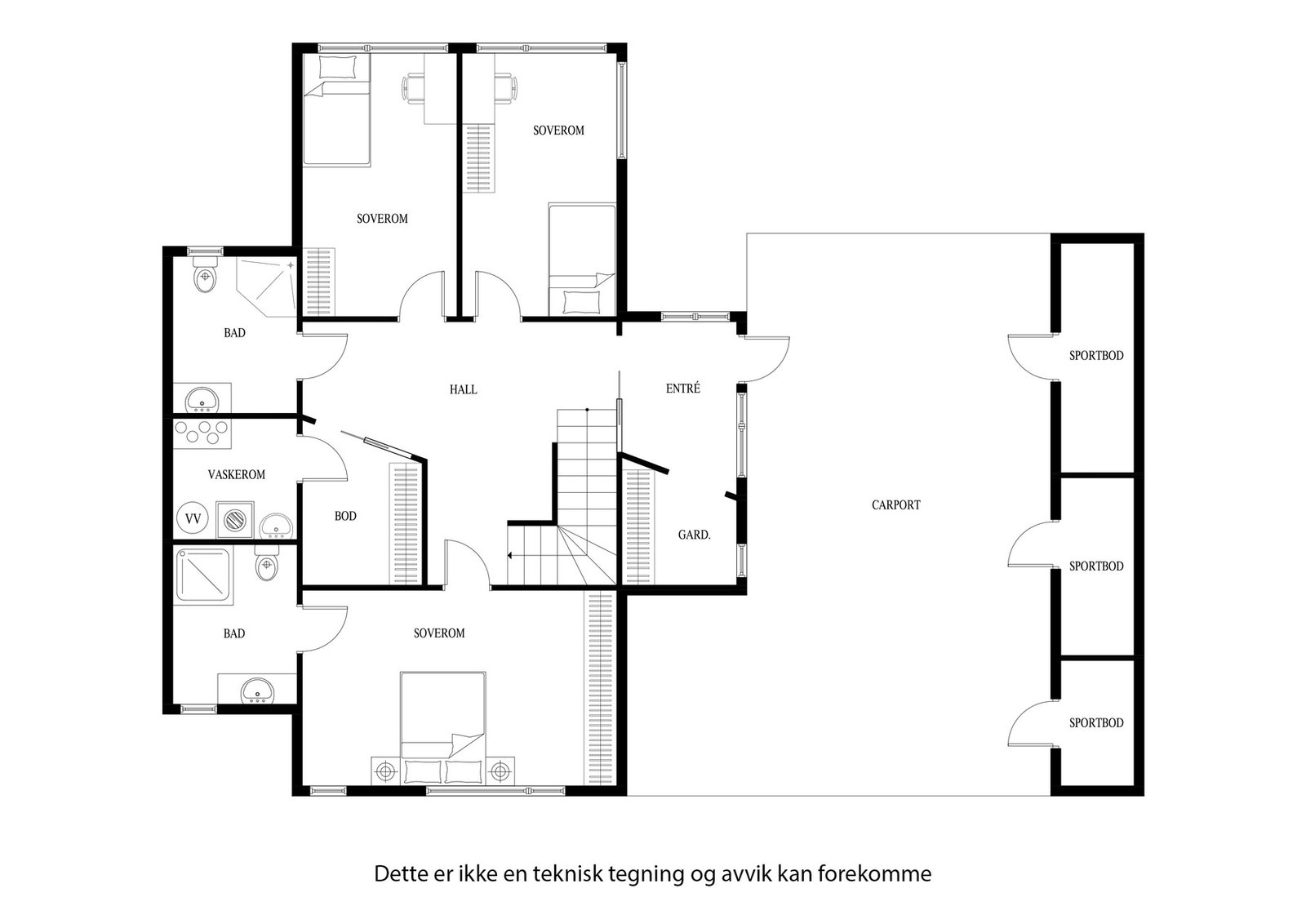 Plantegning - 1. etasje Galleribilde