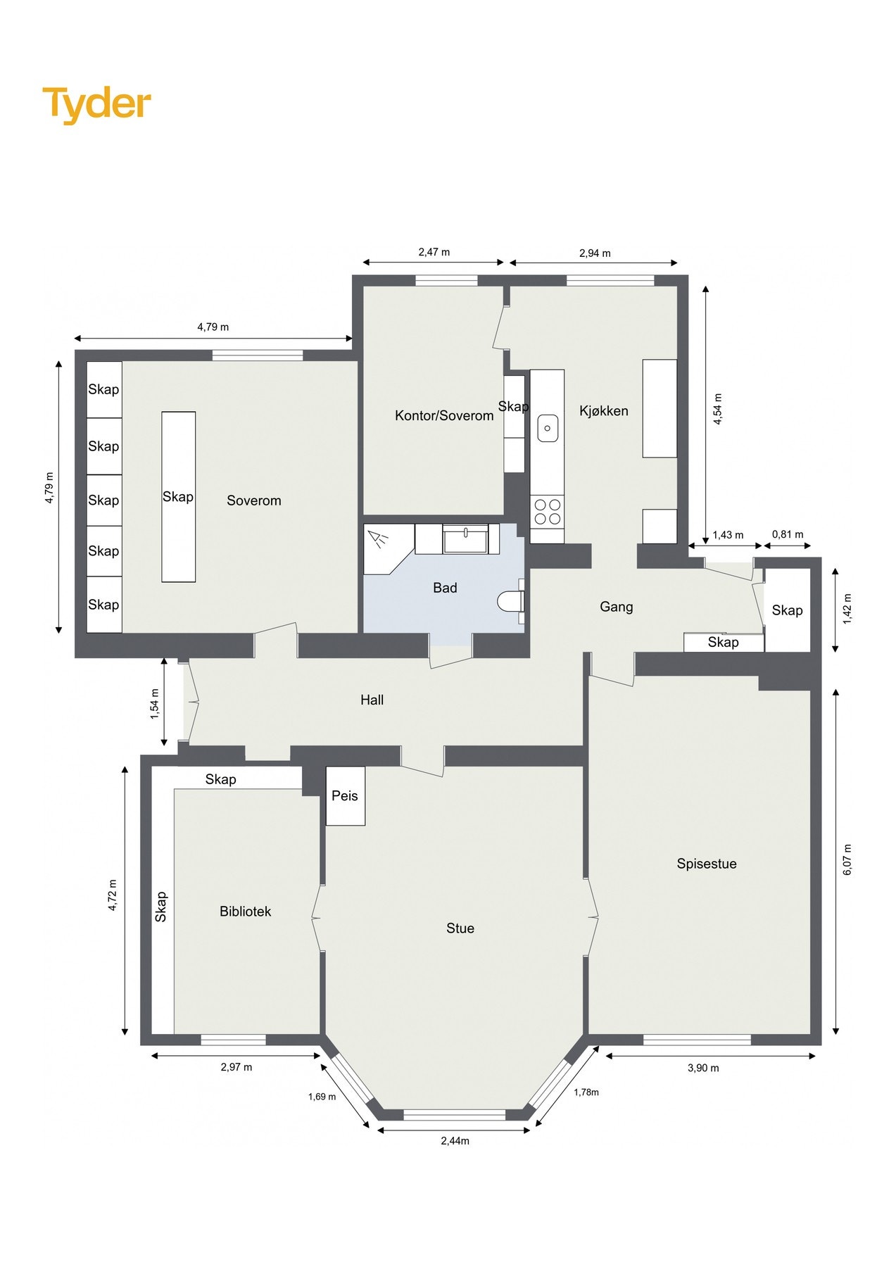 Plantegning. Galleribilde