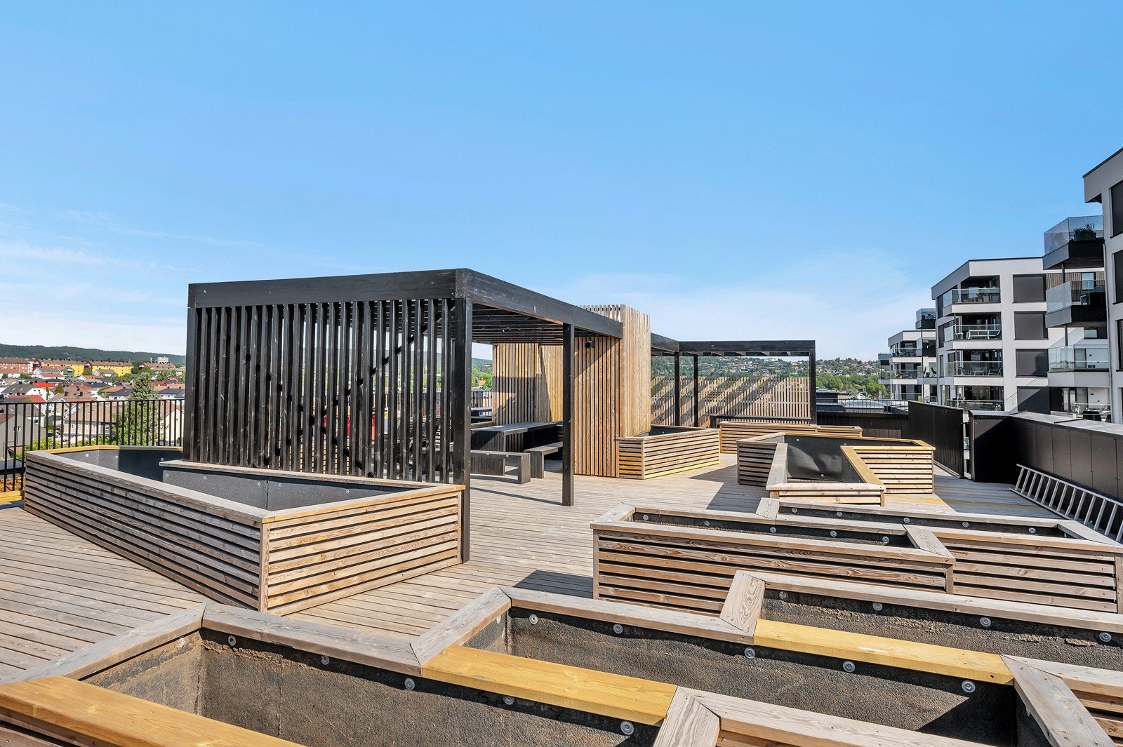 Felles takterrasse i nabobygg. Galleribilde