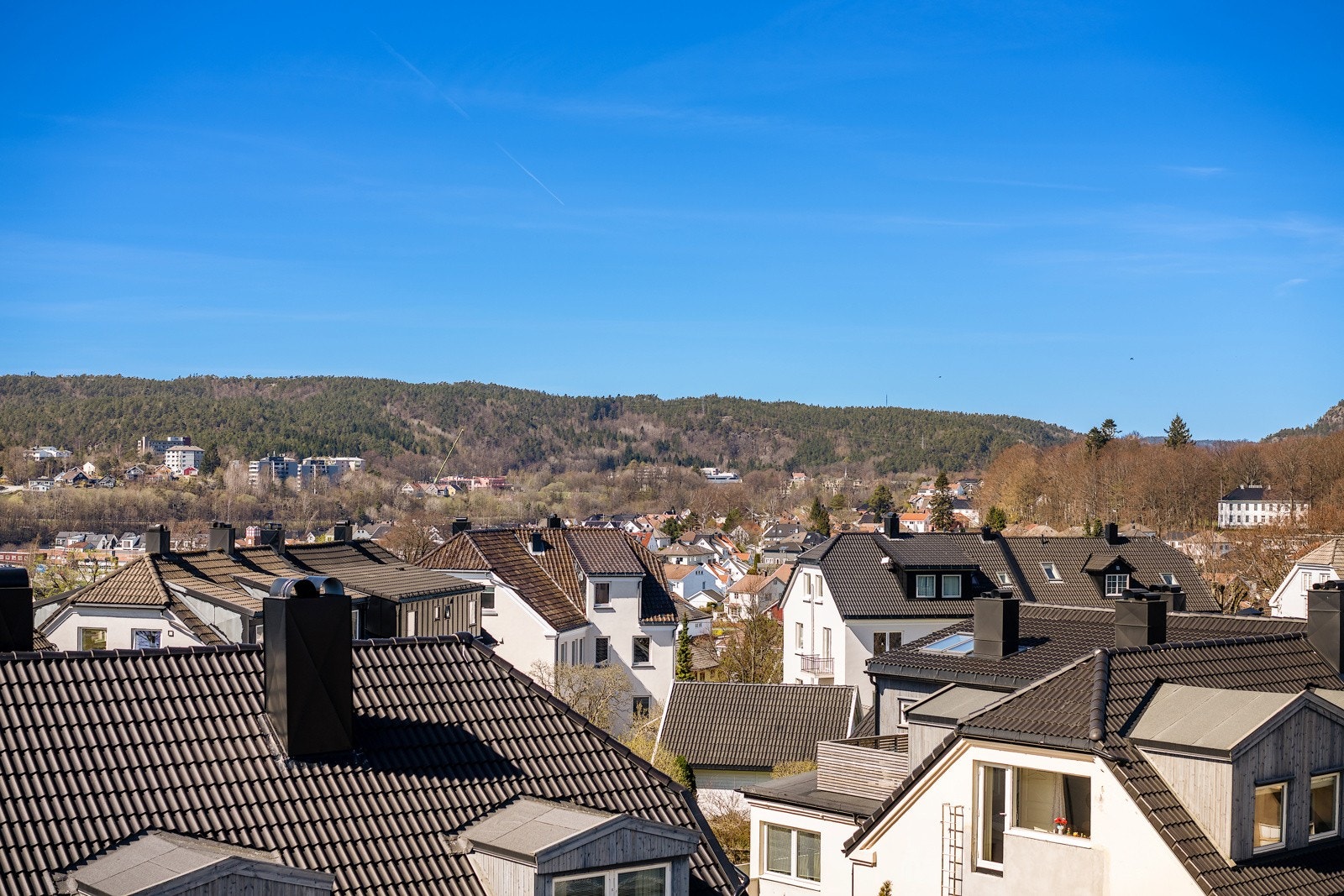 Utsikt over Nedre Lund, Egsiden og Sødal. Galleribilde