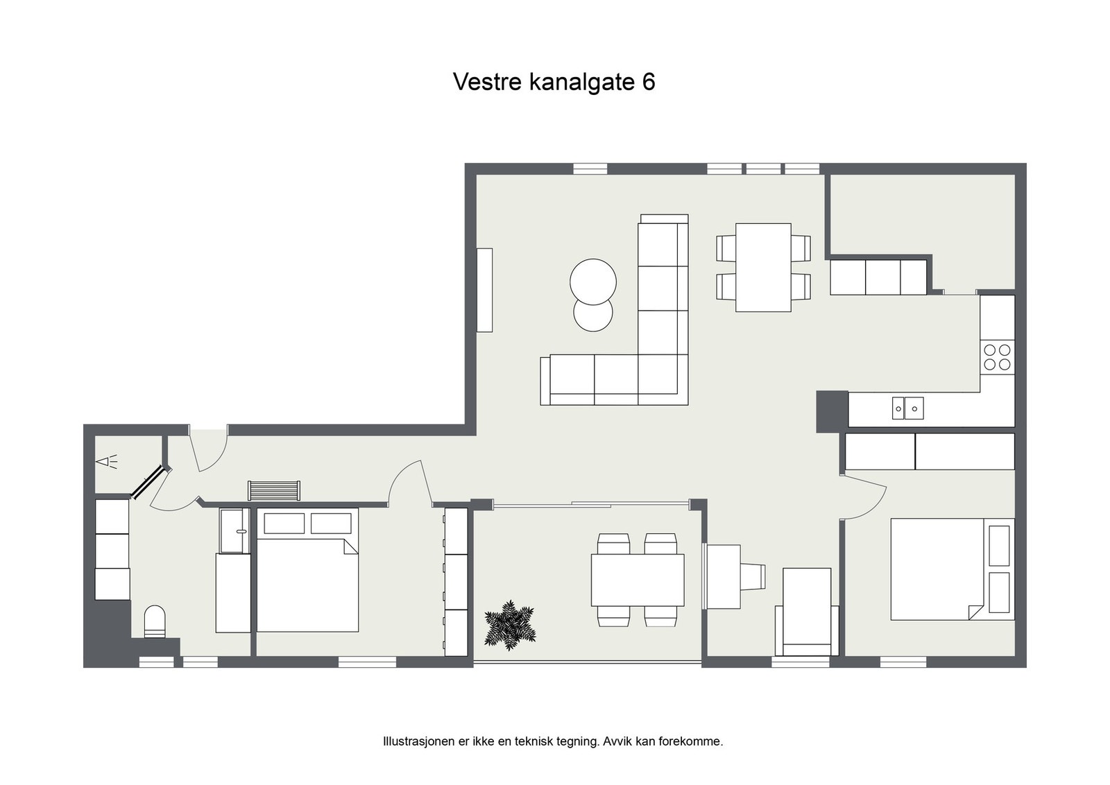 Plantegning. Galleribilde