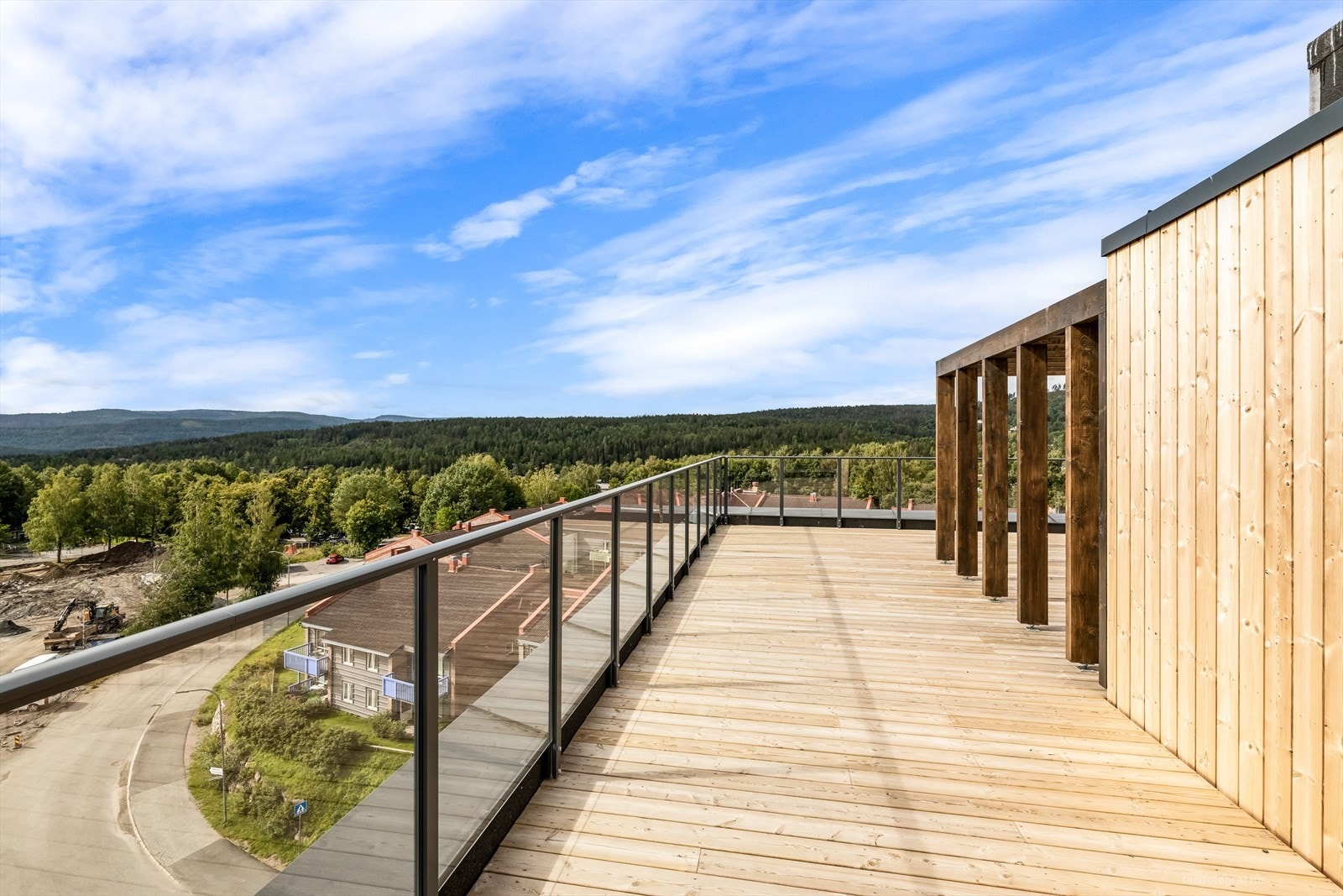 Fra den store og flotte, felles takterrassen Galleribilde