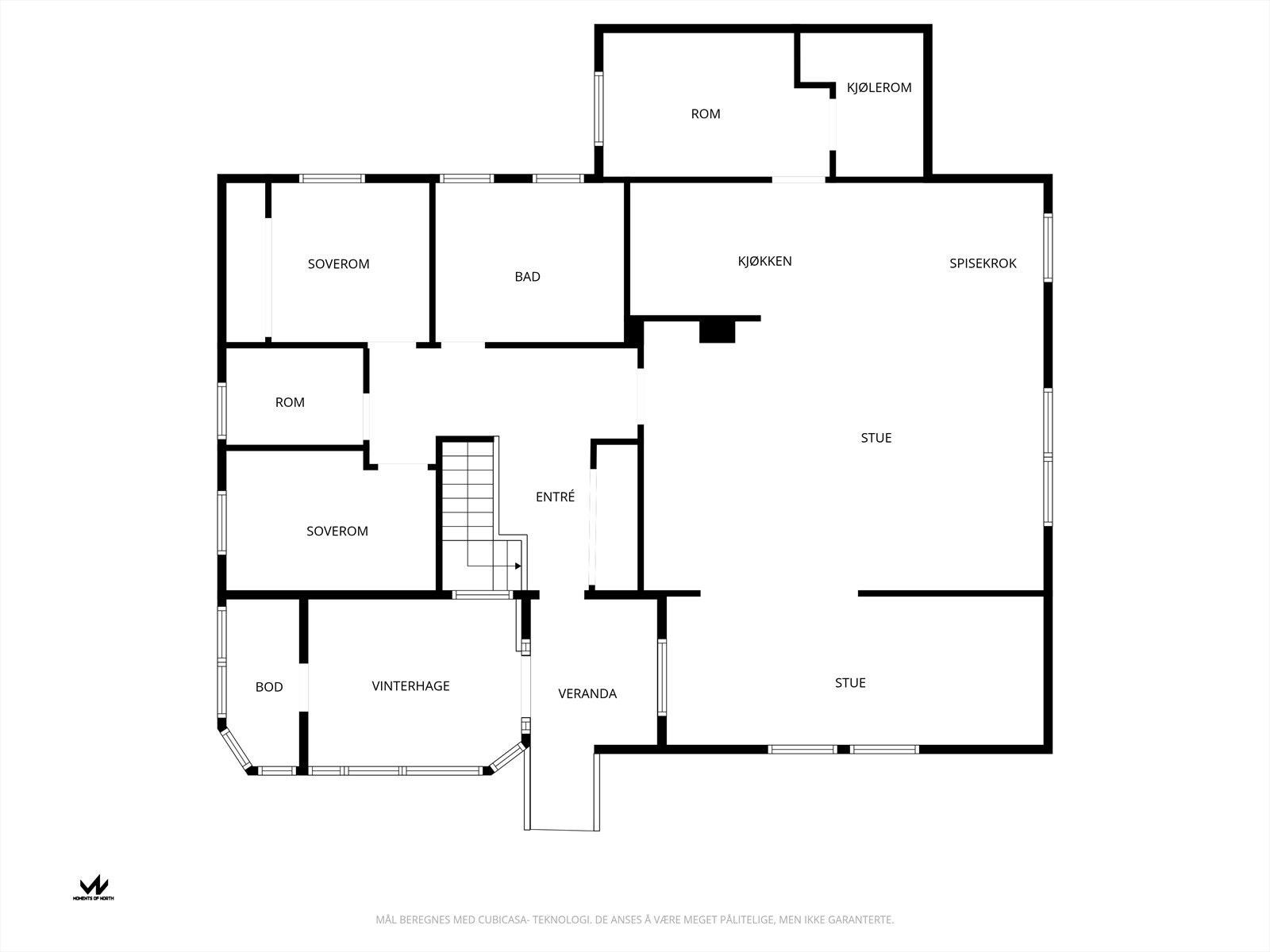 Plantegning 1.etasje Galleribilde