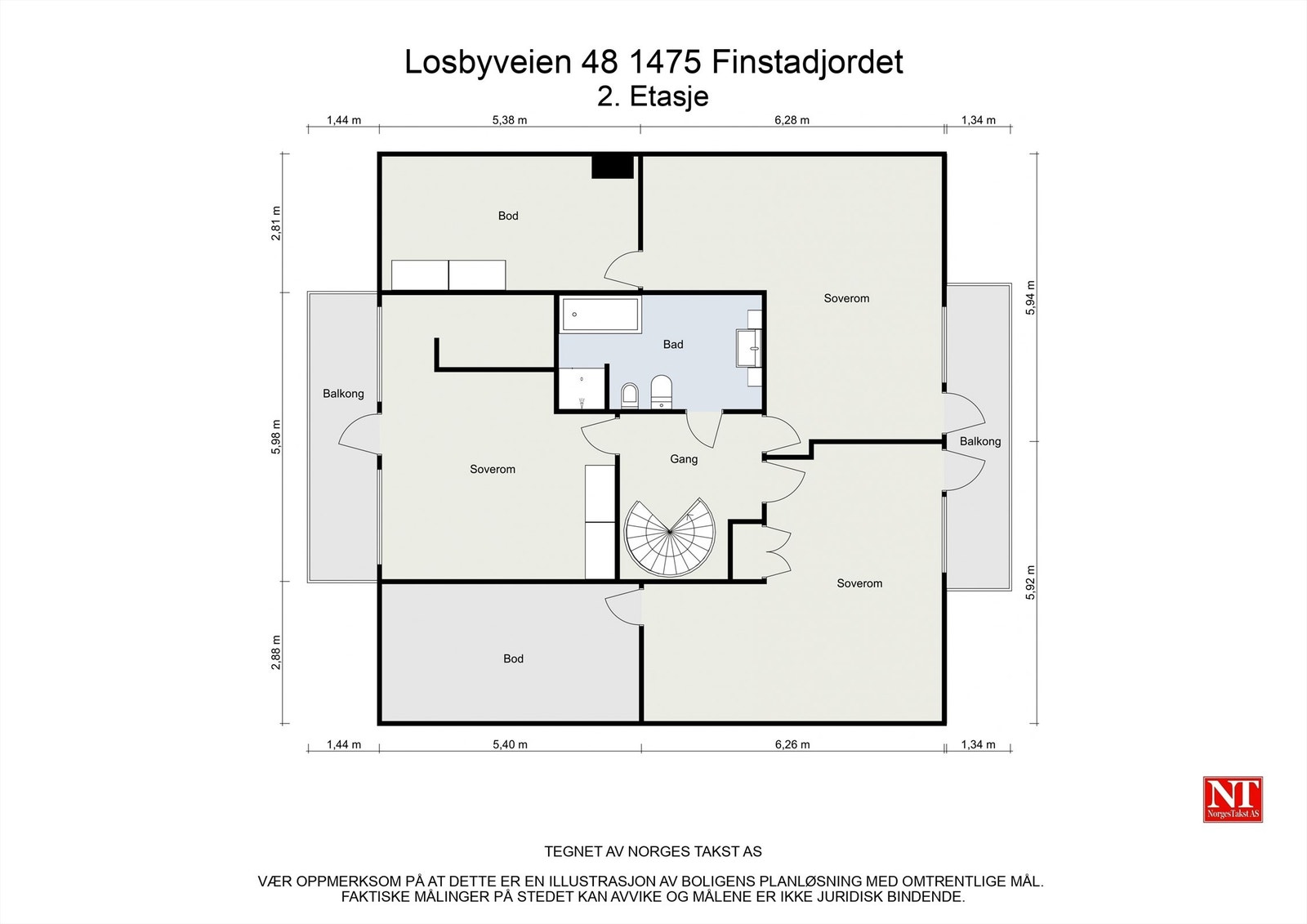 Losbyveien 48 1475 Finstadjordet - 2D - 2. Etasje Galleribilde