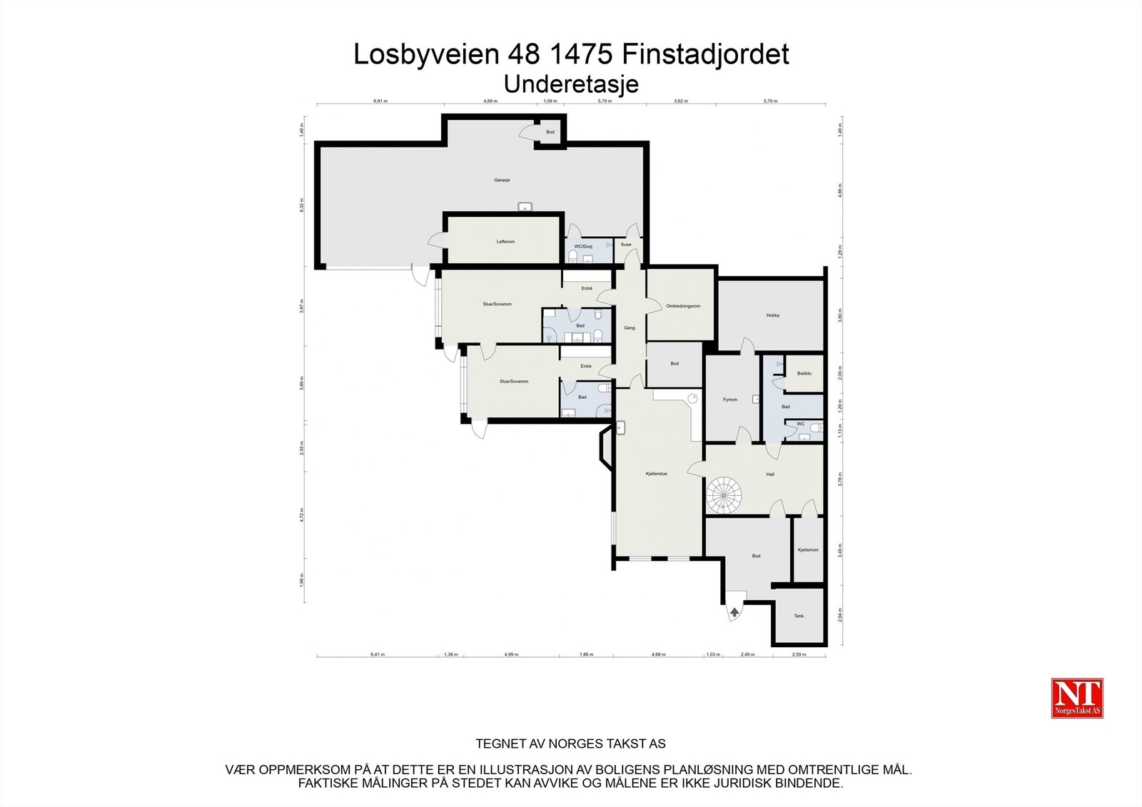 Losbyveien 48 1475 Finstadjordet - 2D - Underetasje Galleribilde