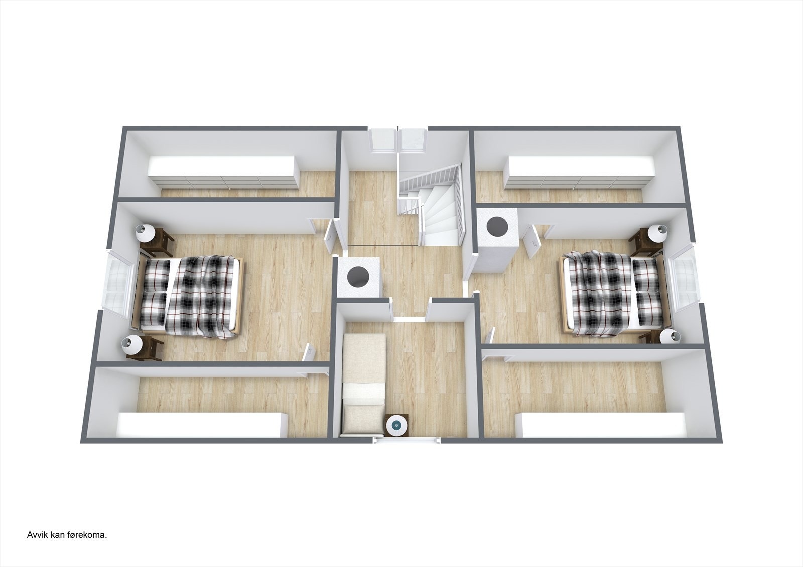 Planteikning 3D Loft Våningshus Galleribilde