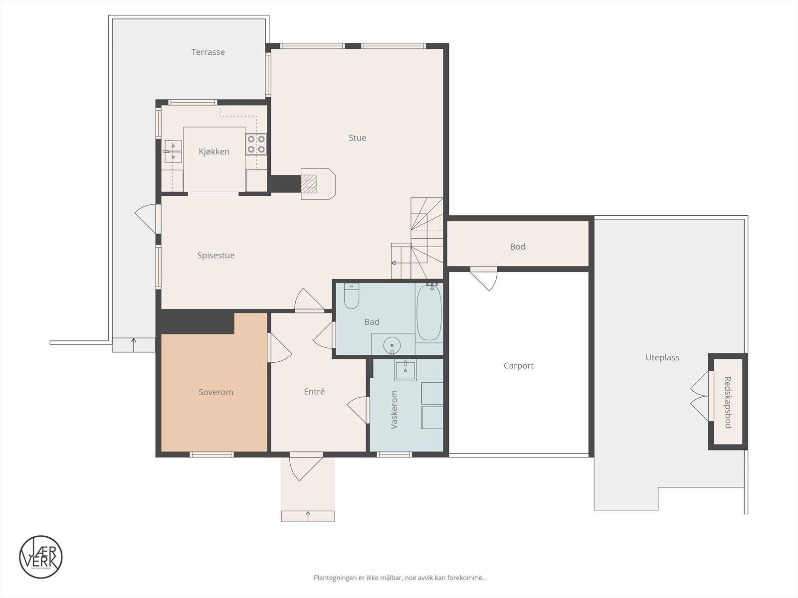 Plan 1 etasje Galleribilde