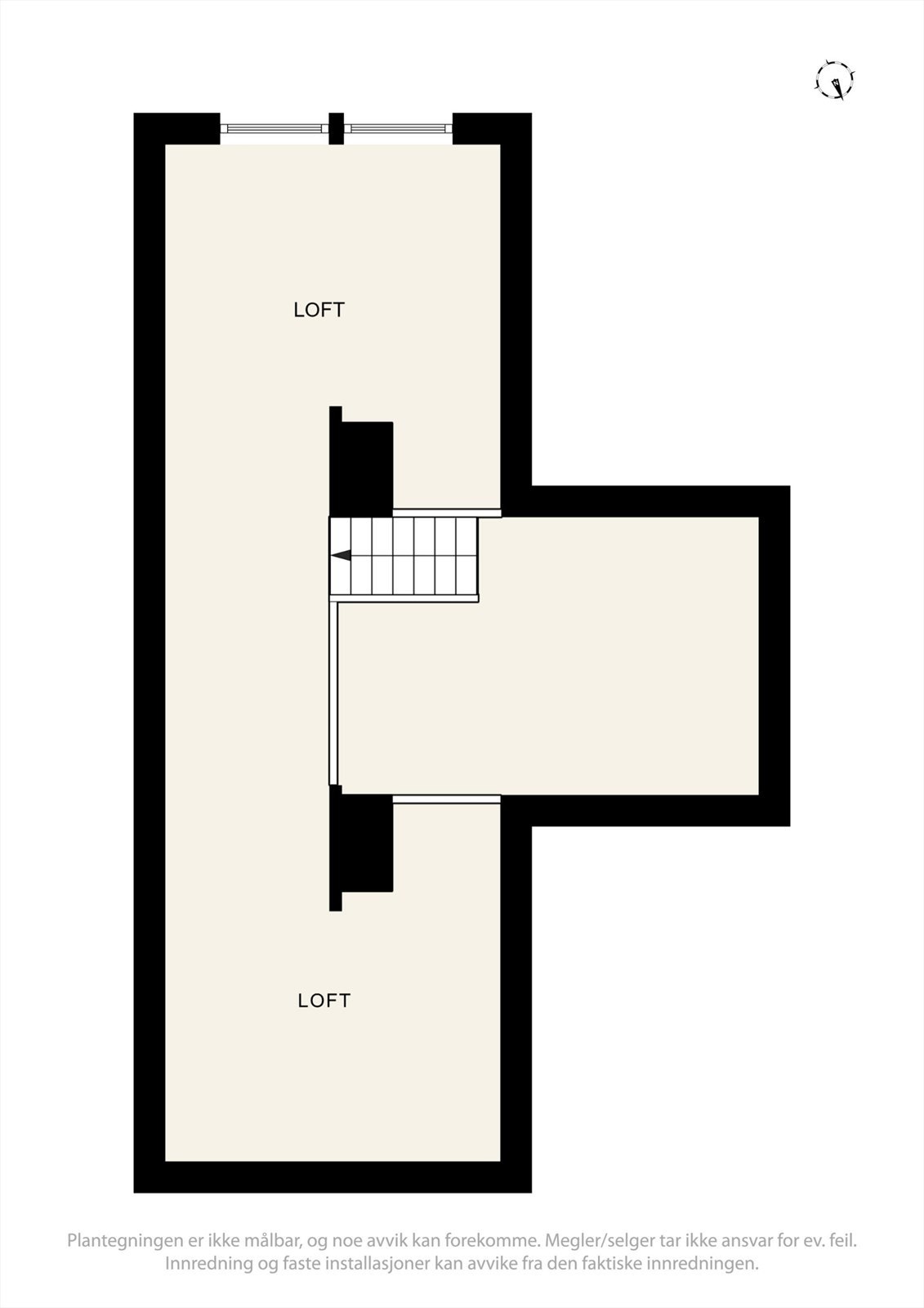 Plantegning loft. Galleribilde