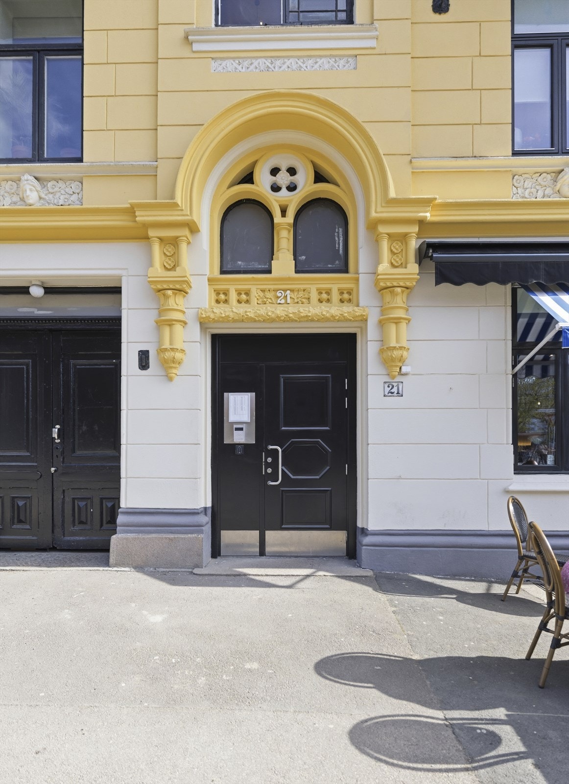 Inngangspartiet til Valkyriegata 21. Galleribilde