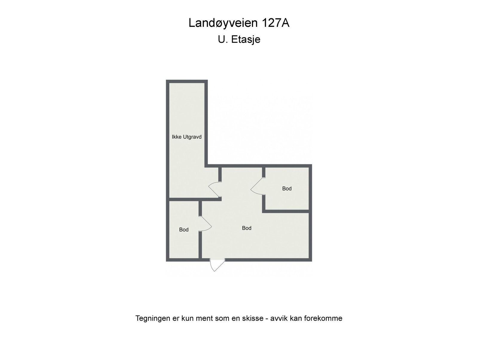 Kjelleretasje hovedhus Galleribilde