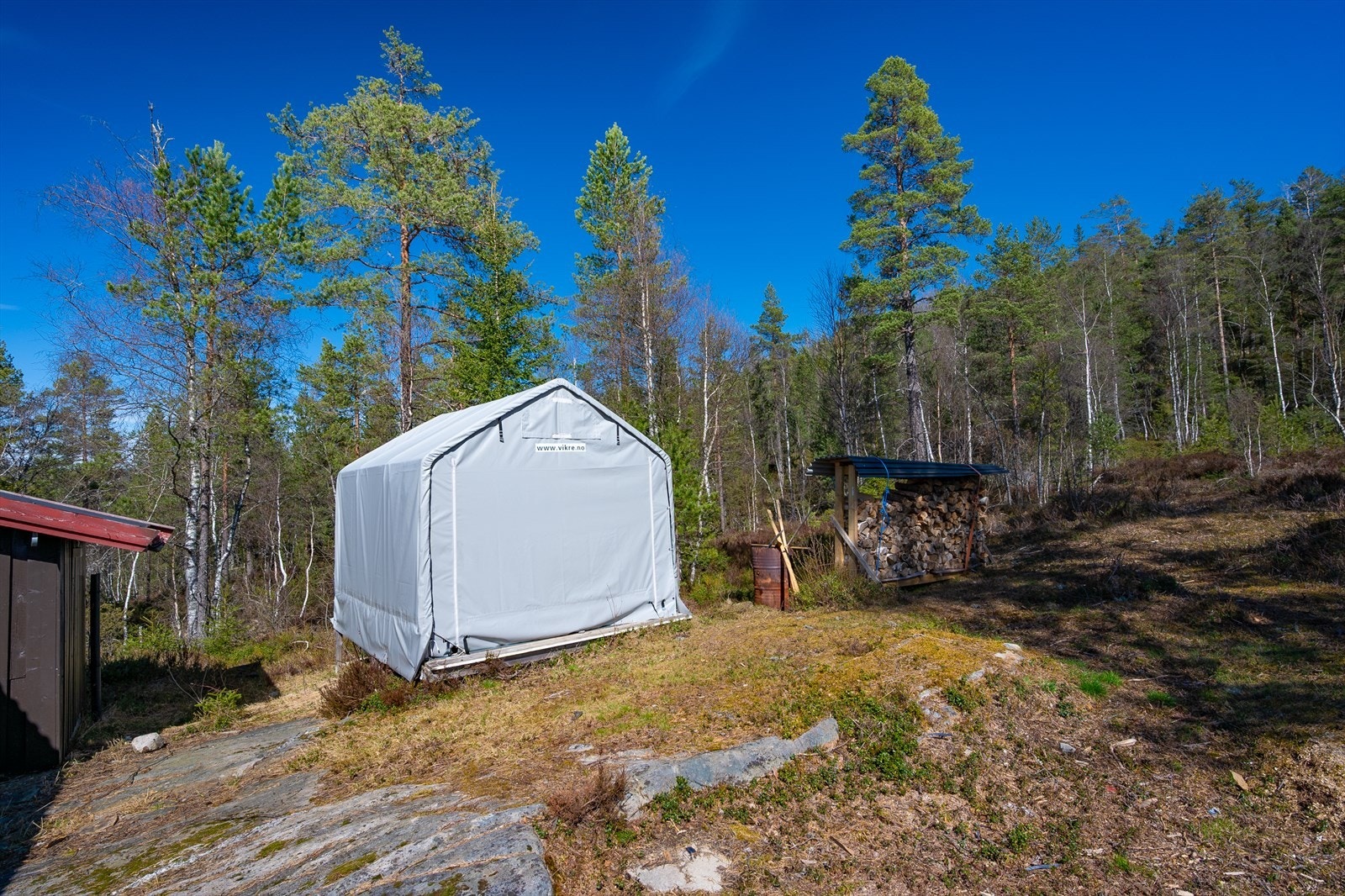 Telt for lagring og oppbevaring, medfølger handel. Galleribilde