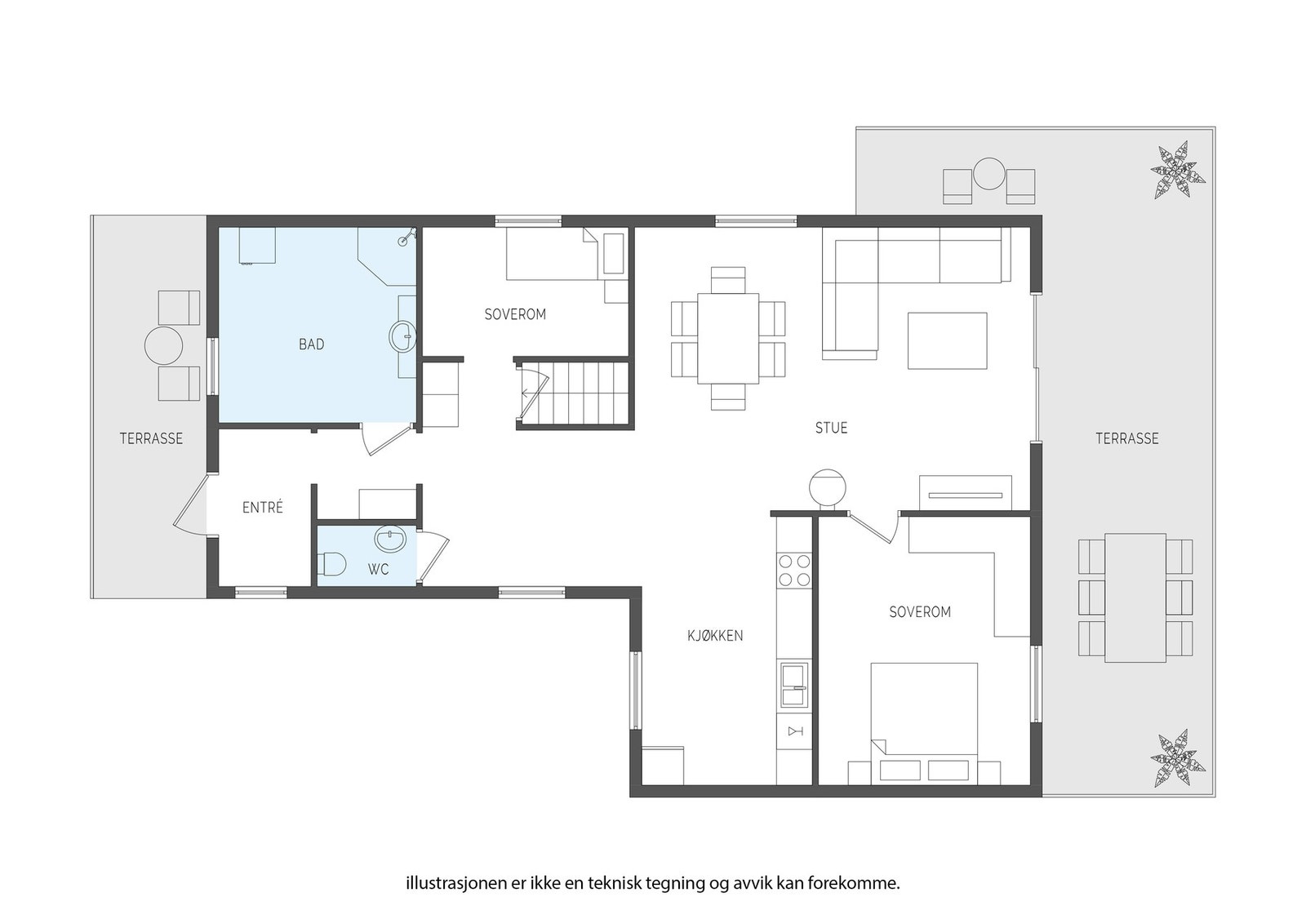 Plantegning hovedetasje Galleribilde